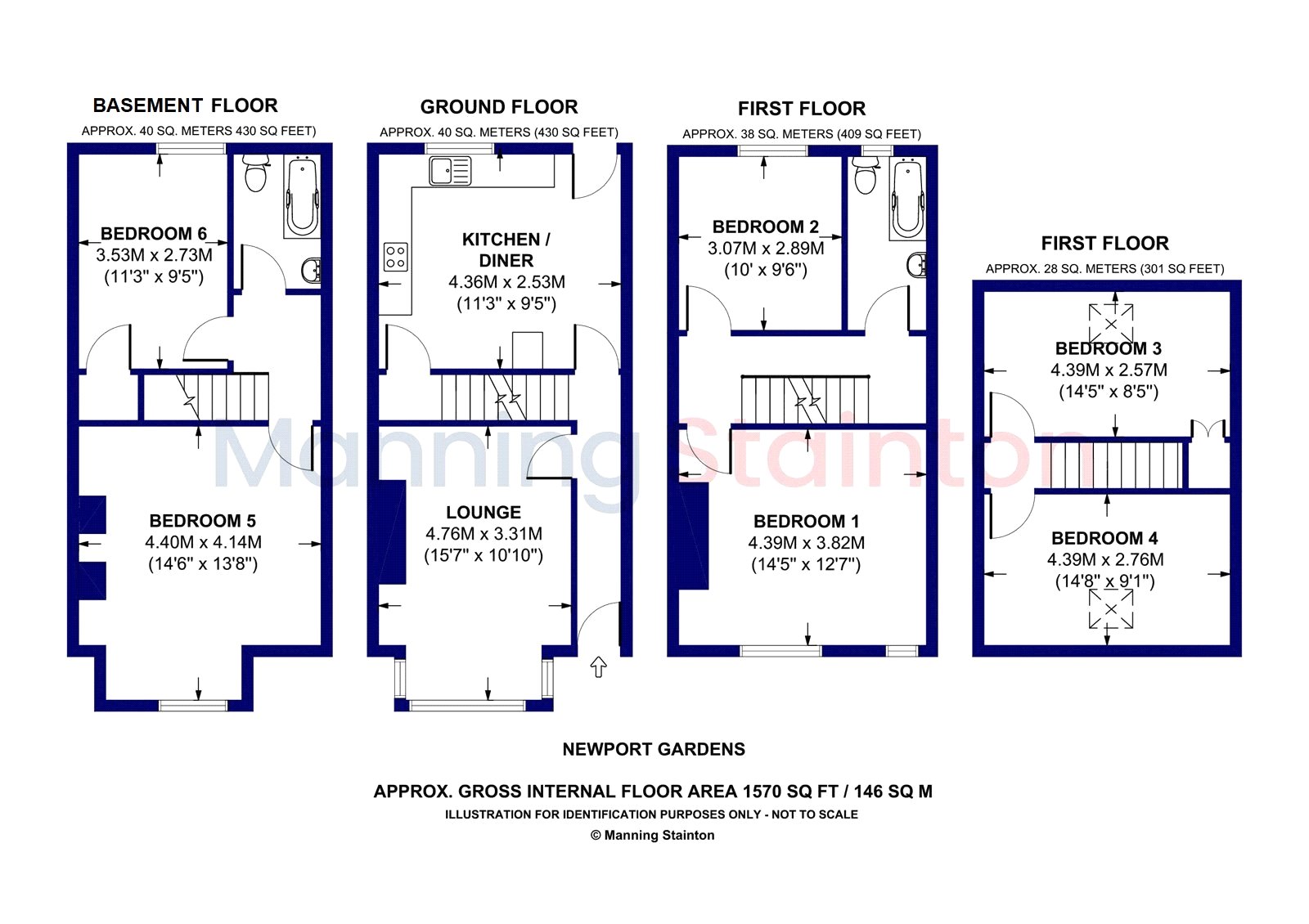 5, Newport Gardens, West Yorkshire floorplan