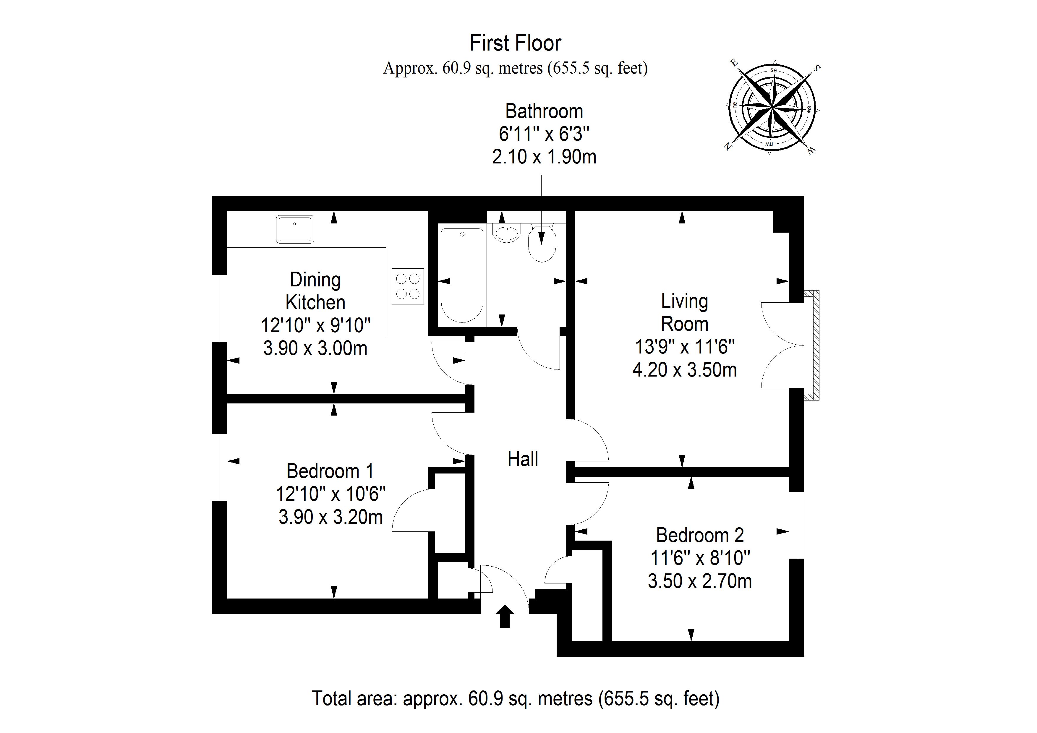 2 Bedrooms Flat for sale in 29 Old Dalmore Drive, Auchendinny EH26