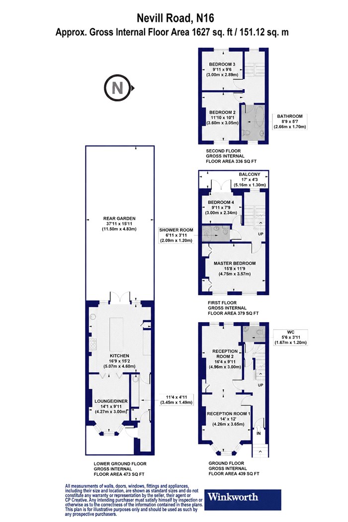 5, Nevill Road, London floorplan