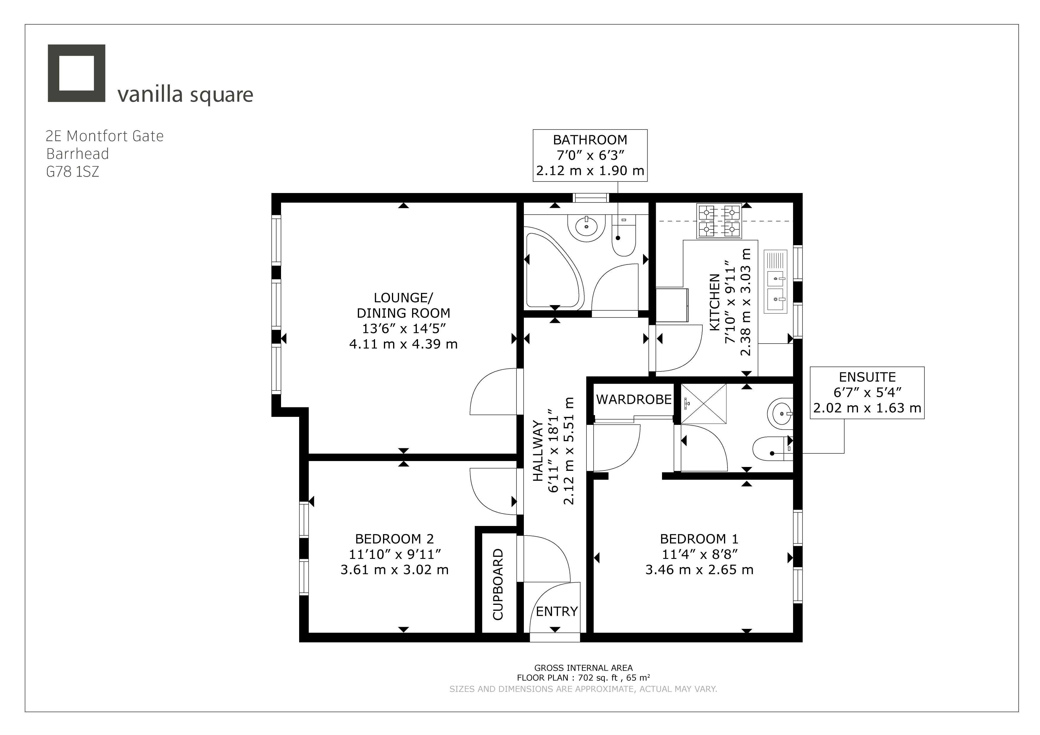 2E, Montfort Gate, East Renfrewshire floorplan