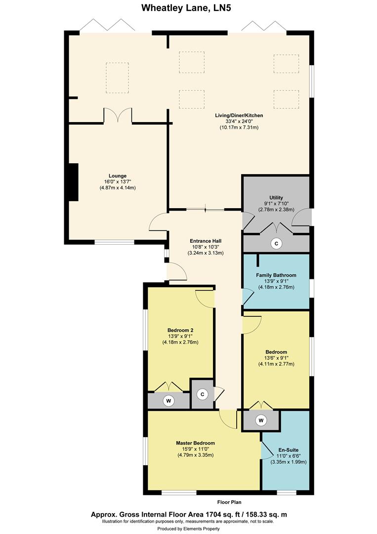 11, Wheatley Lane, Carlton-Le-Moorland floorplan