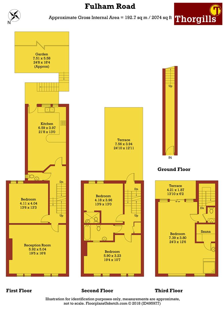 4 Bedrooms Maisonette to rent in Fulham Road, London SW6