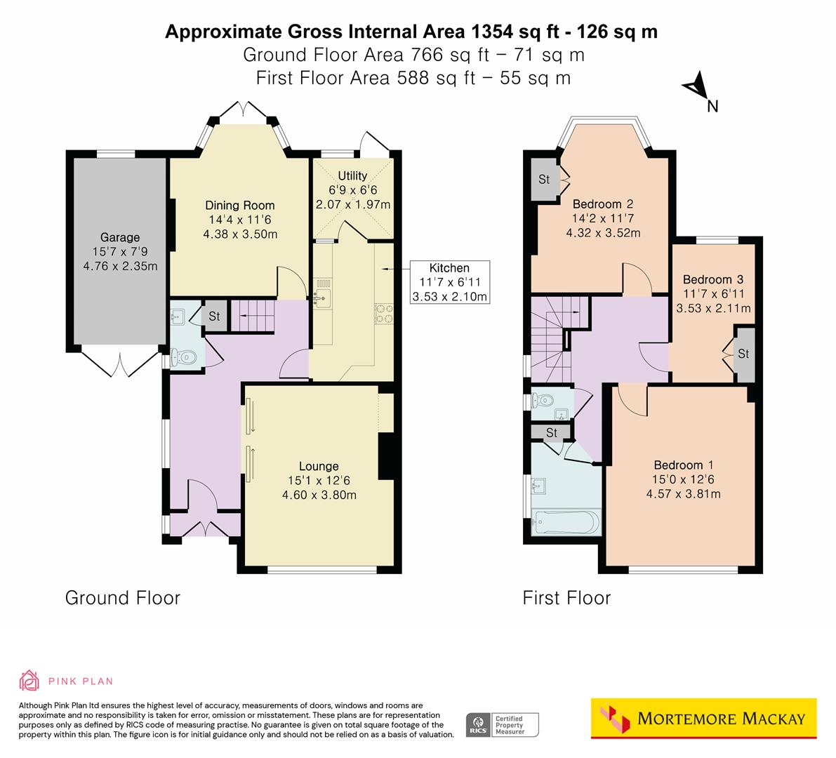 67, Oakwood Crescent, London floorplan