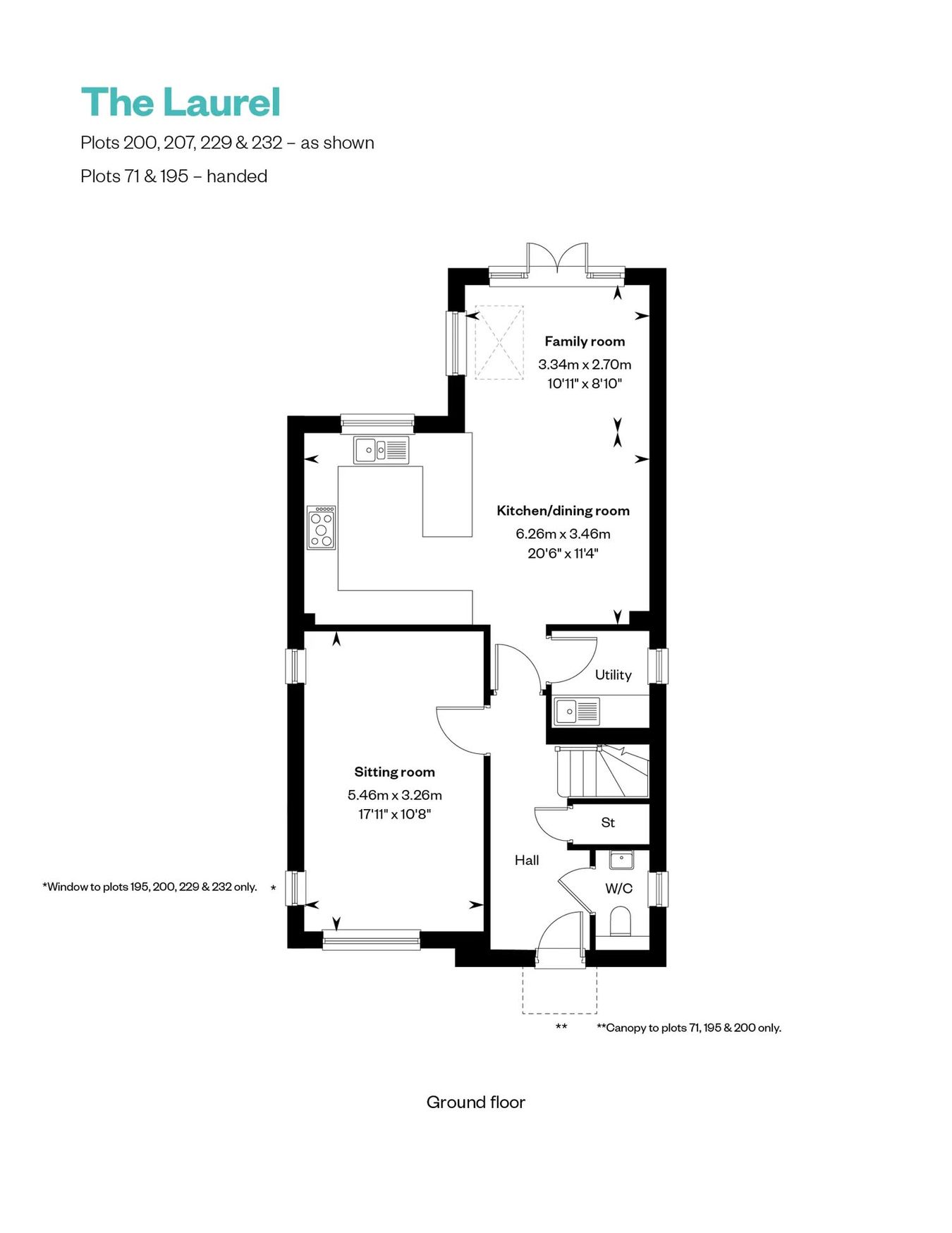 The Laurel, Oakwood Park, Oakley Lane, Wimborne floorplan