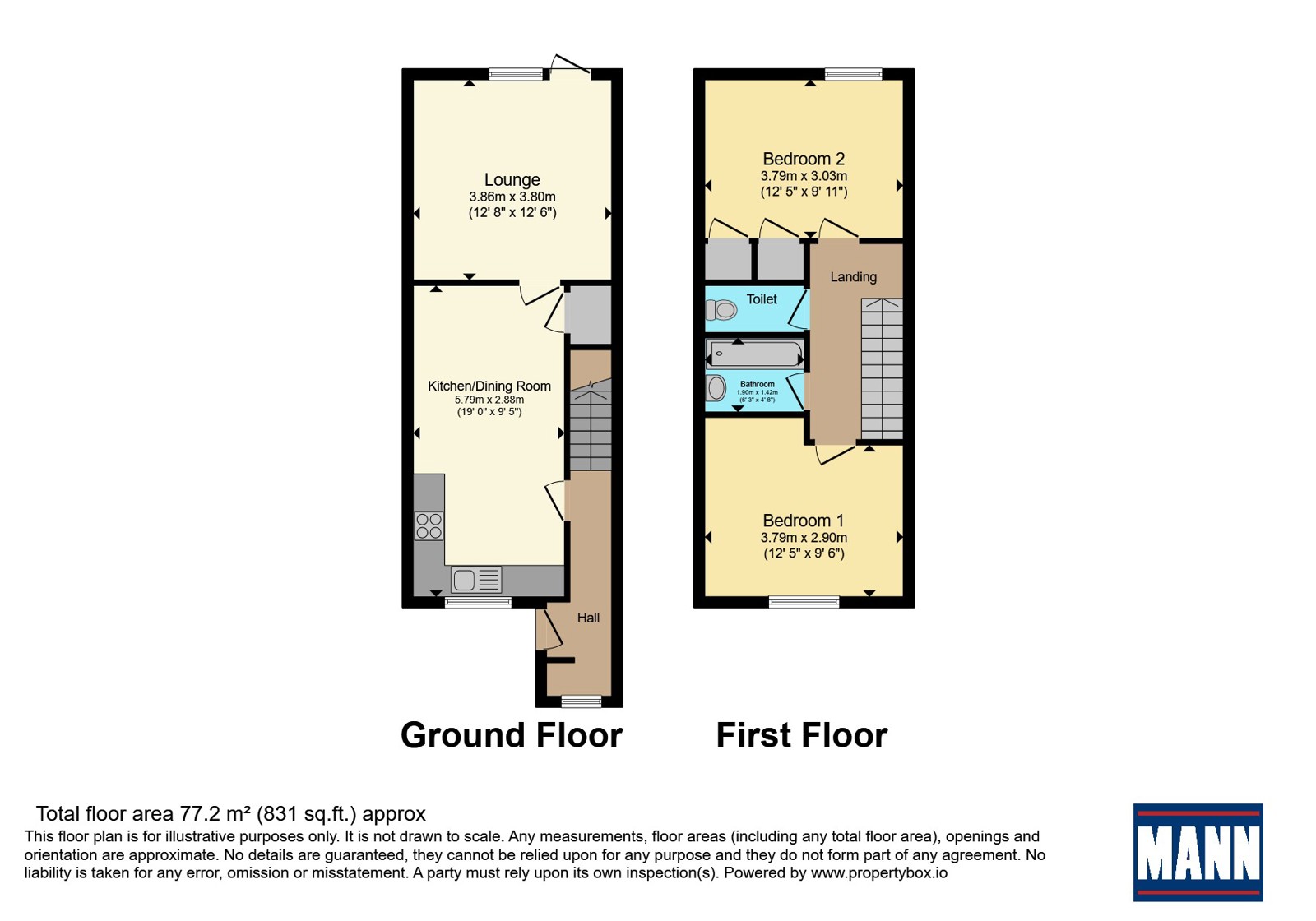41, Arthur Grove, London floorplan