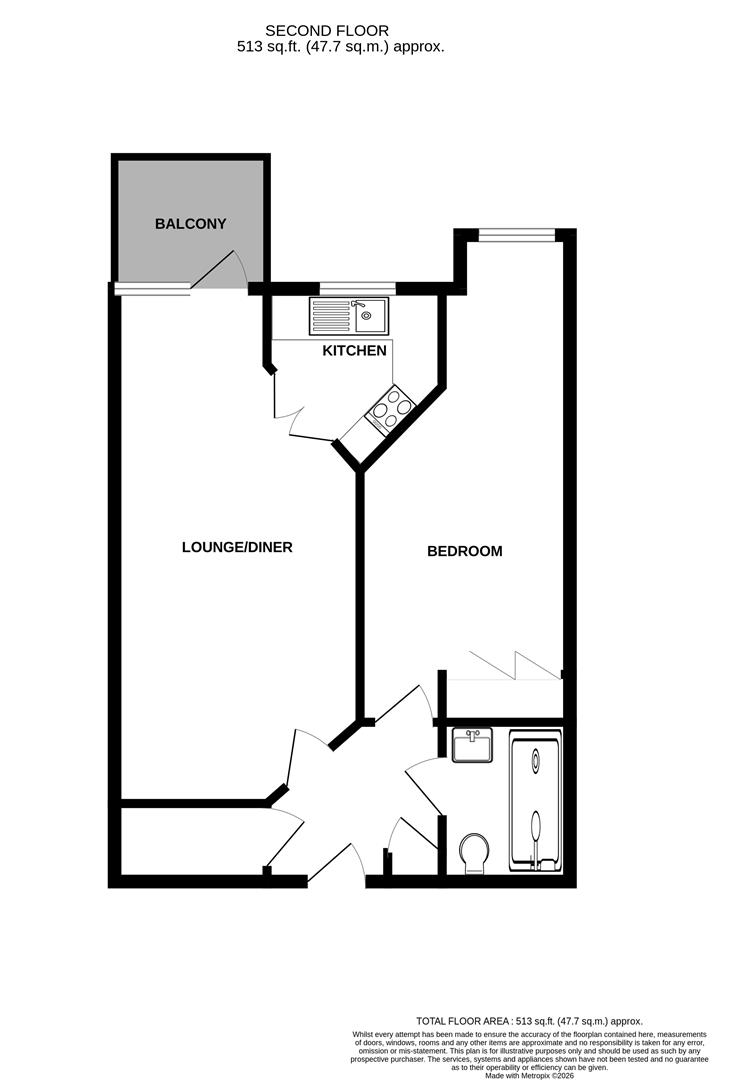 36 Minster Court, West Street, Axminster floorplan