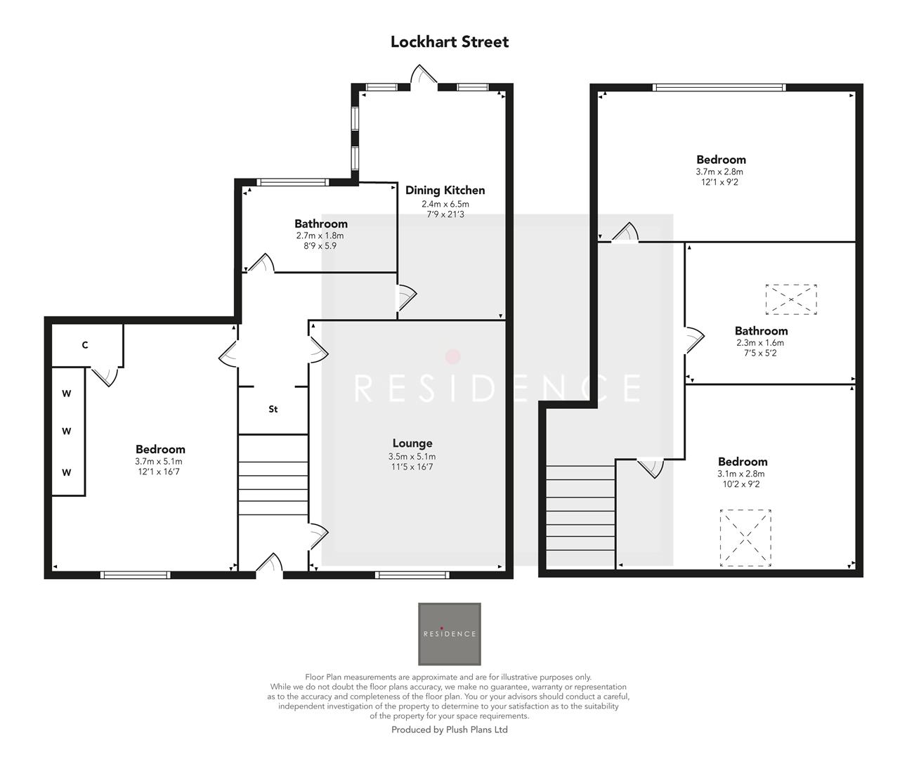 35, Lockhart Street, Larkhall floorplan