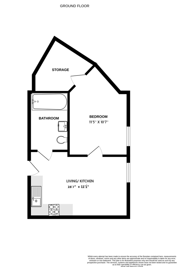 Flat 1, Wyvern House, 25, Maybury Close, Camberley floorplan
