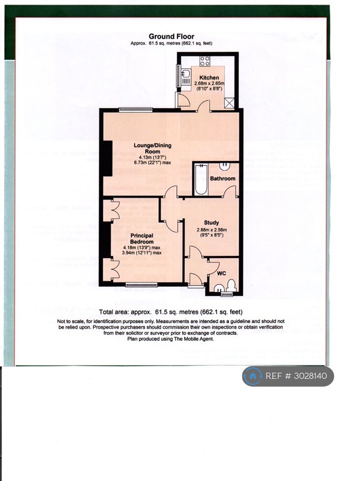 Flat, Leam Terrace, Leamington Spa floorplan