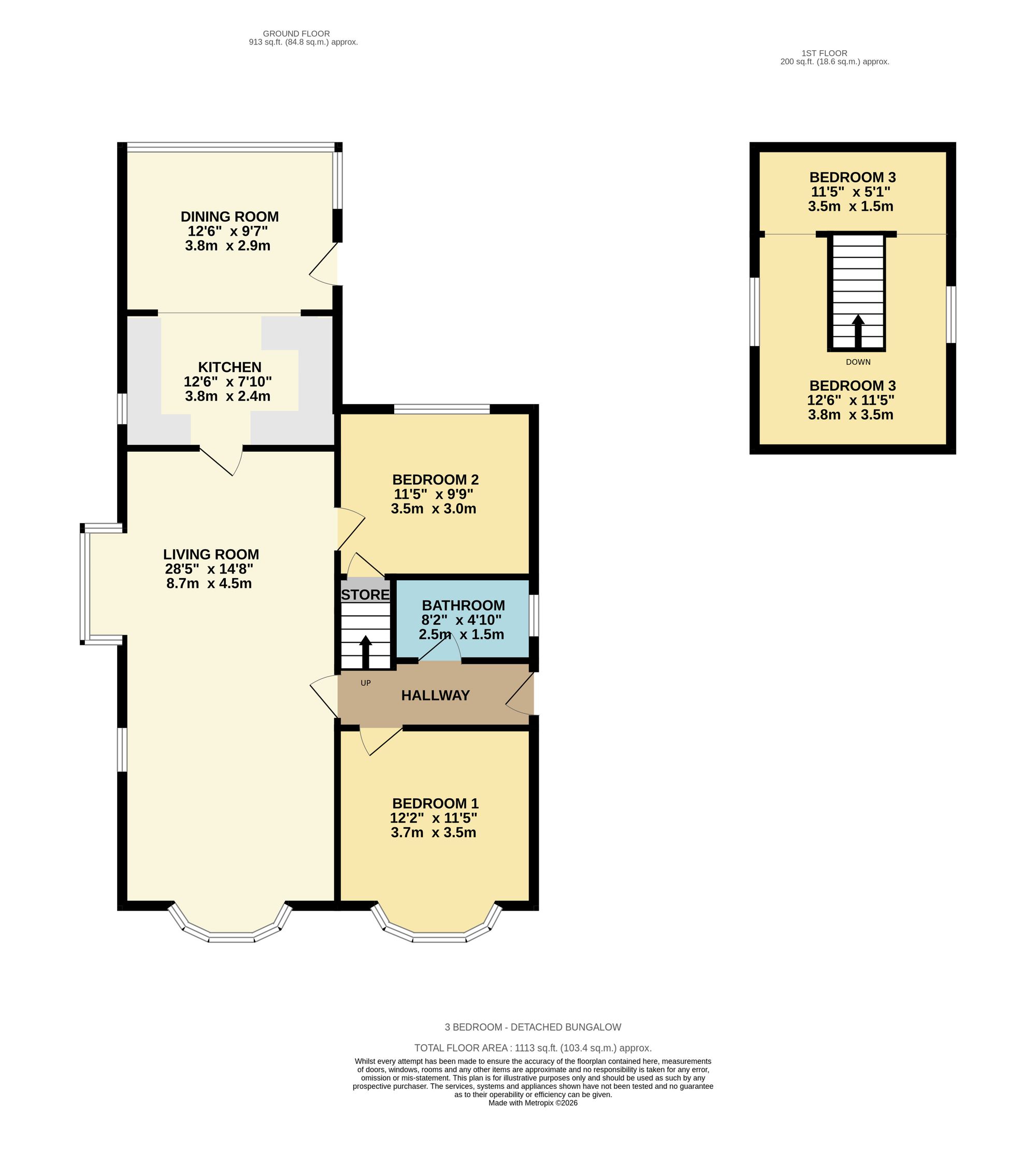 38 Pine Tree Avenue, Leicester floorplan
