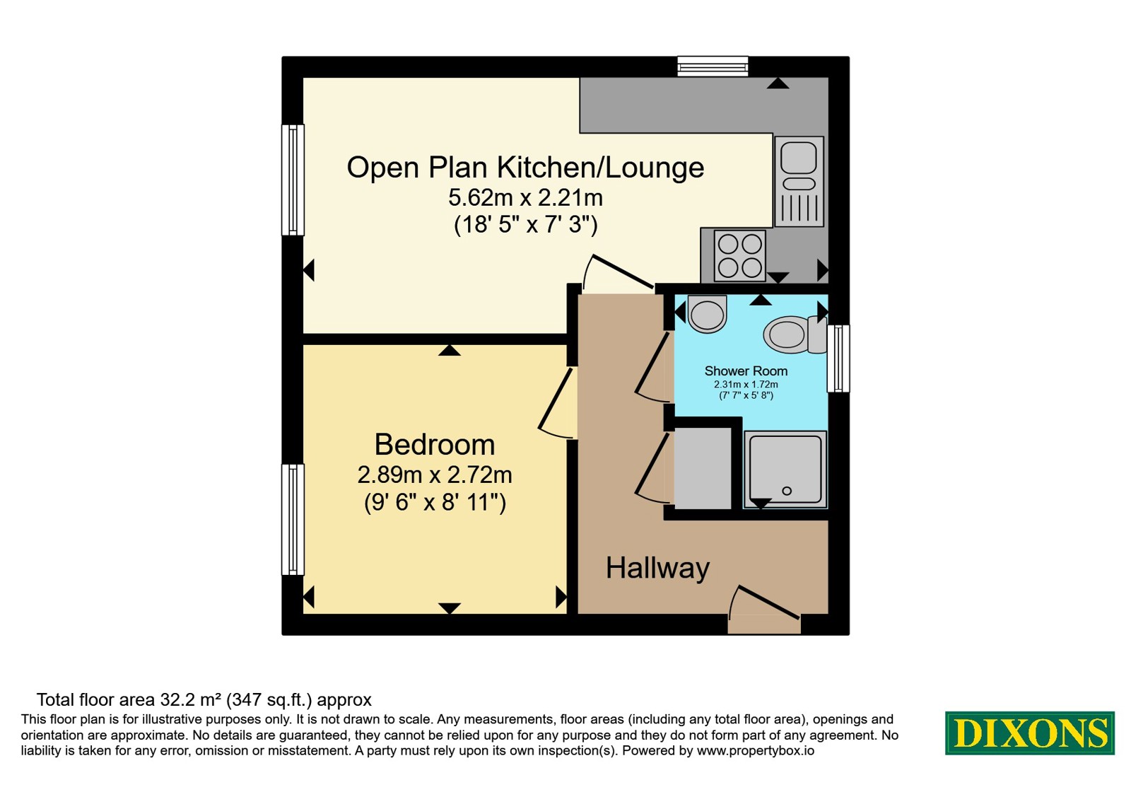 Flat 45, Castle Locks,, Castle Road, Worcestershire floorplan