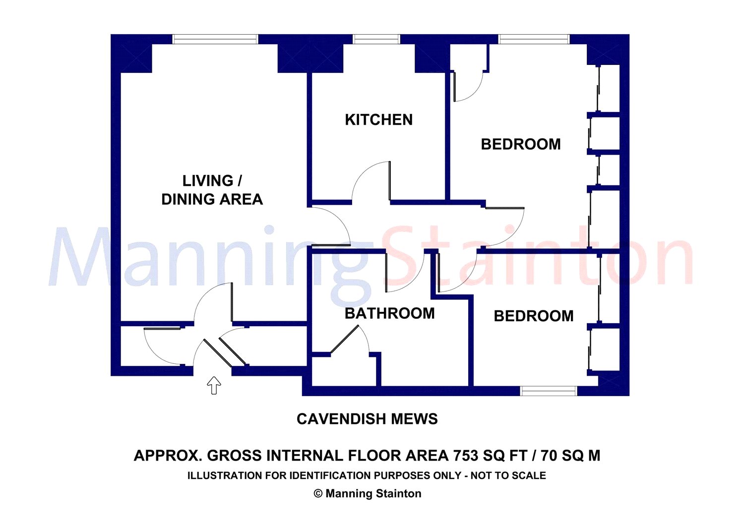 2 Bedrooms Flat to rent in Cavendish Mews, Leeds, West Yorkshire LS17
