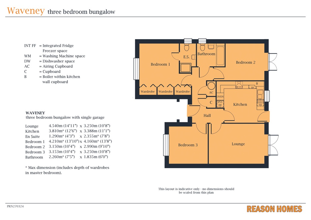 Plot 3, Harper Gardens, Morley Way, March floorplan