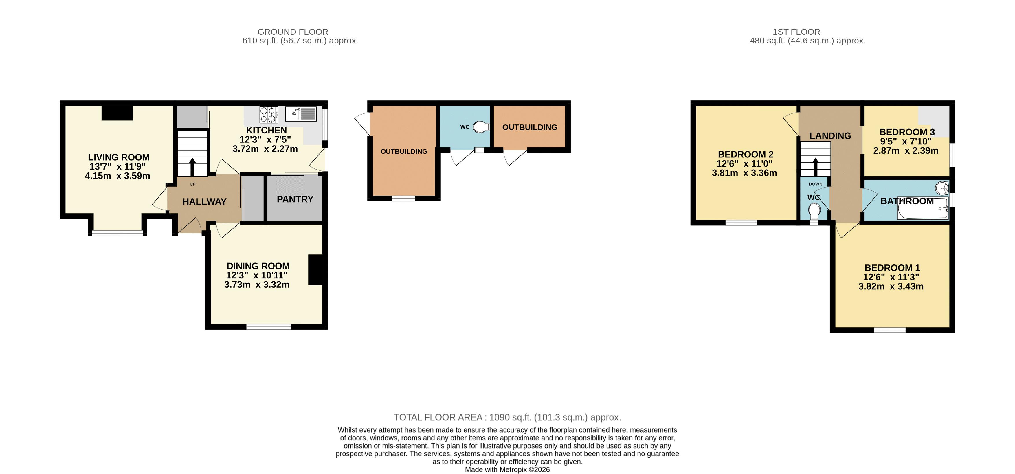 Queens Crescent, Lincoln floorplan