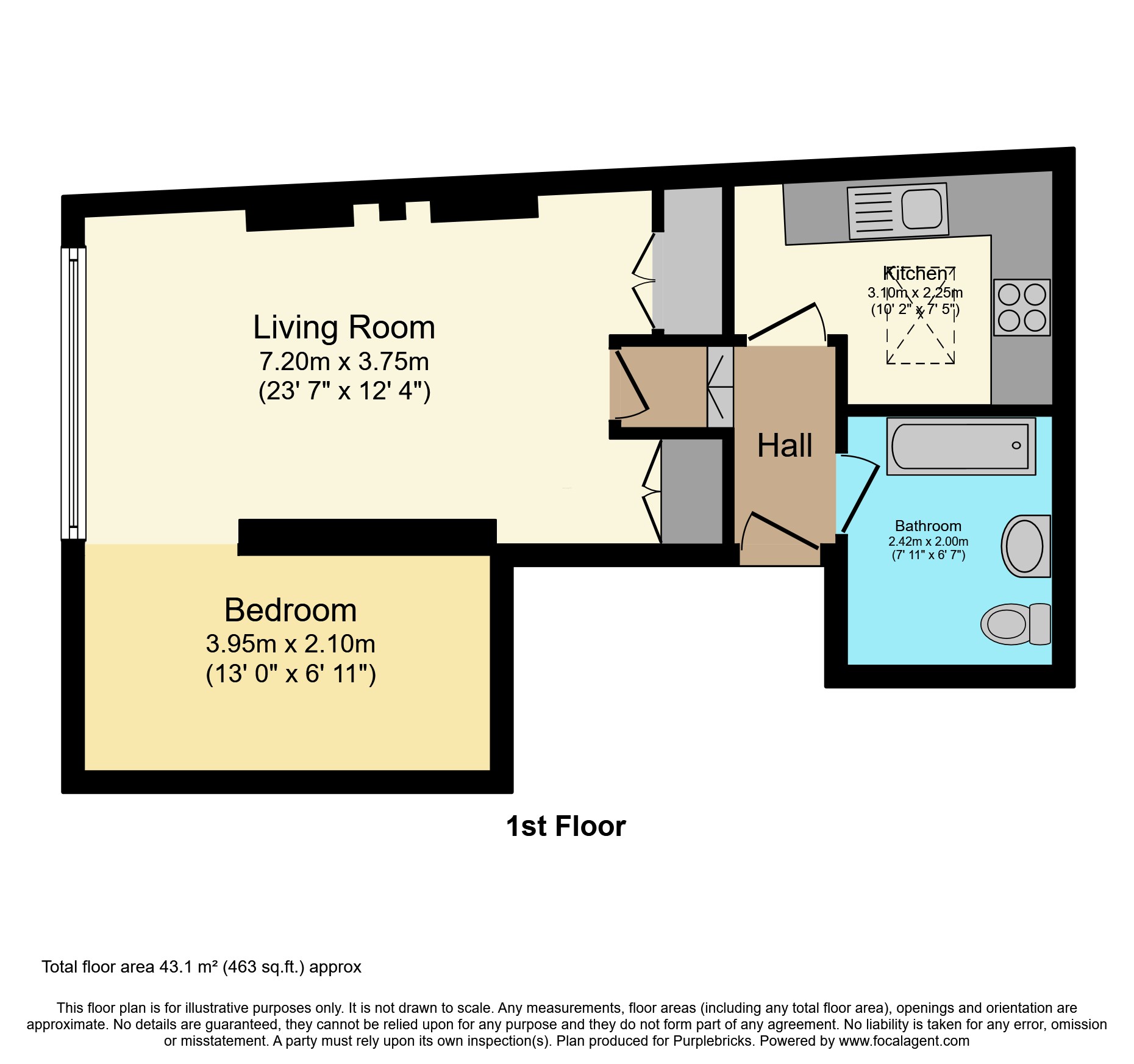 Flat 2, 22 Courtenay Mews, London floorplan
