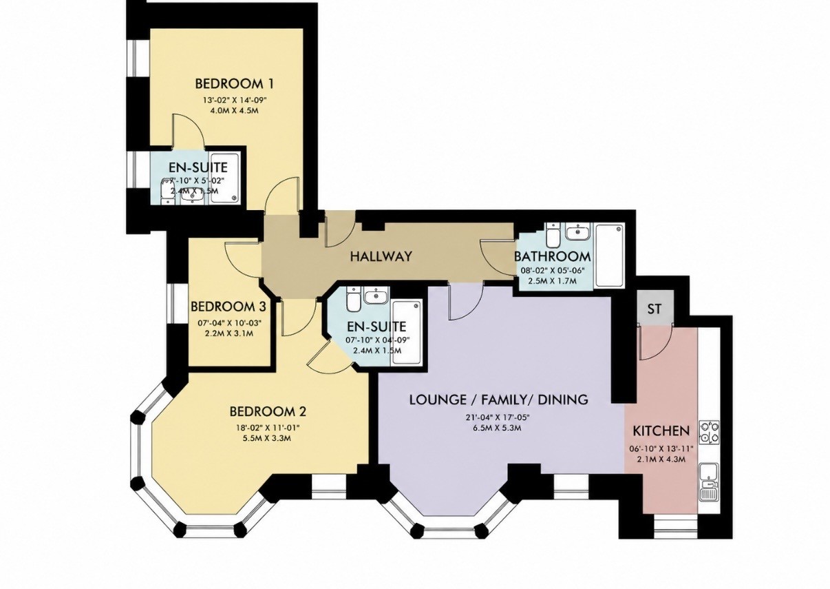 10, Park Residences, 91 Regent Road, Lancashire floorplan