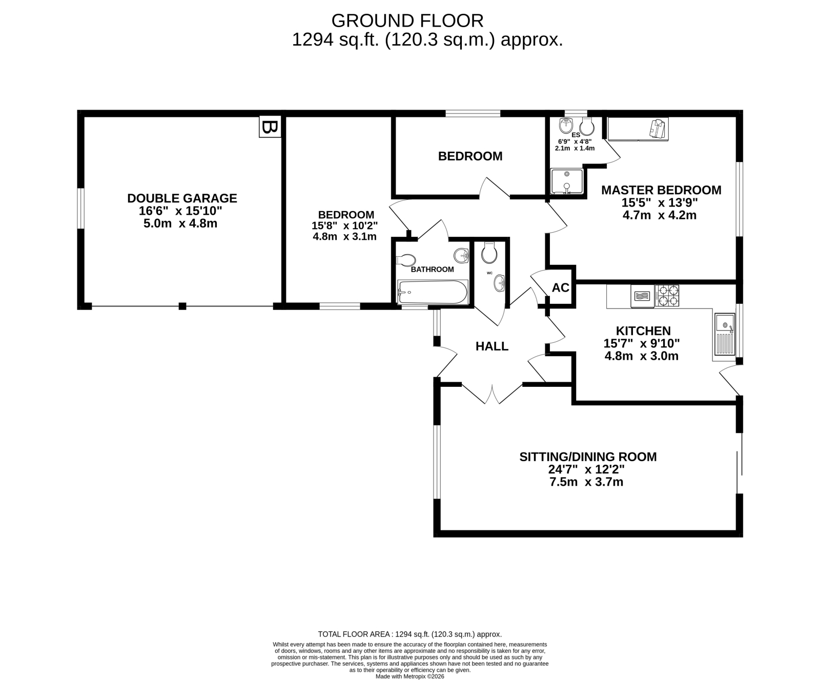 20 Field Place, Verwood floorplan
