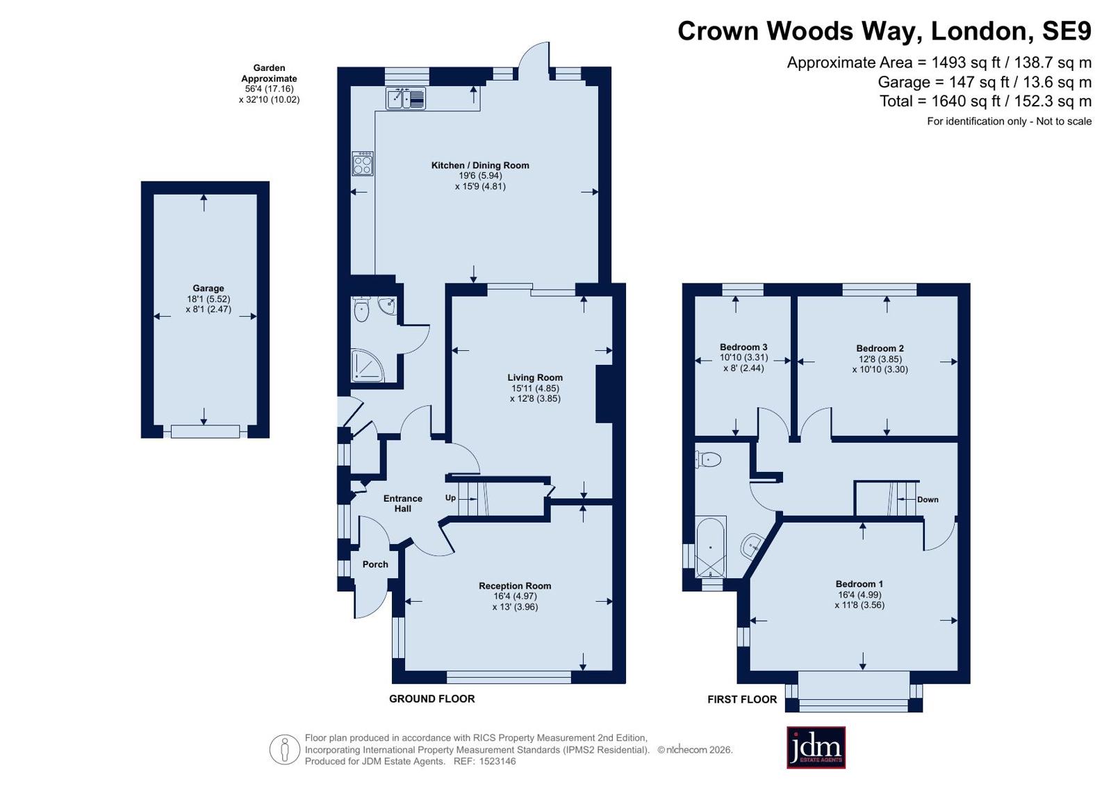 91, Crown Woods Way, London floorplan
