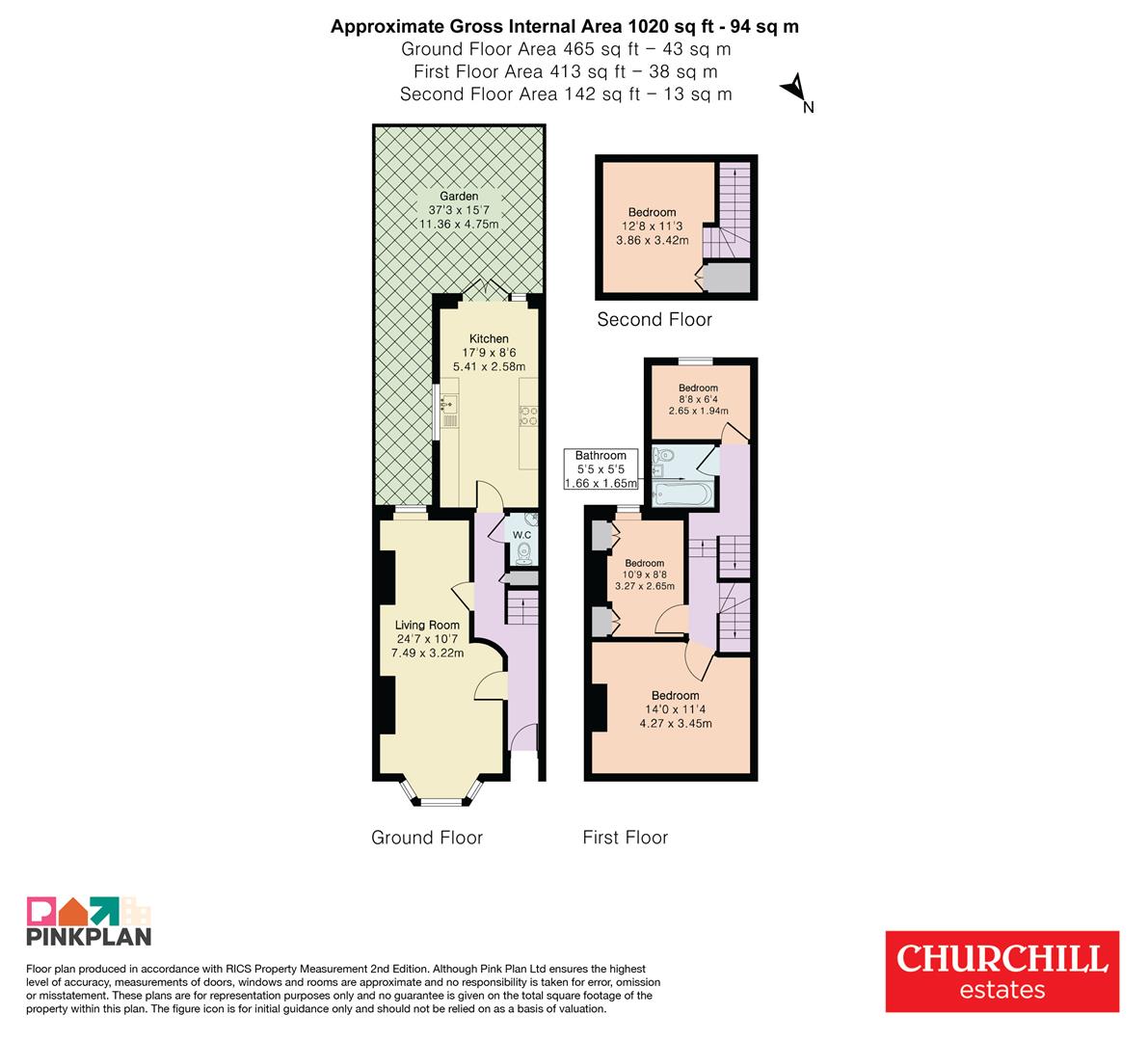 13, Garfield Road, North Chingford floorplan