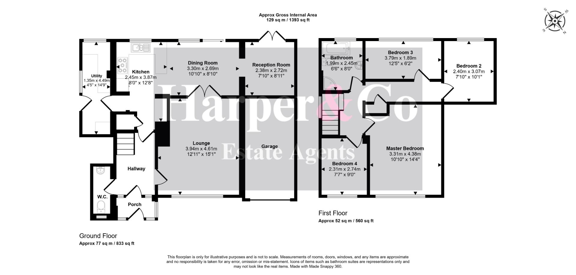 23, Shadforth Drive, Billingham floorplan
