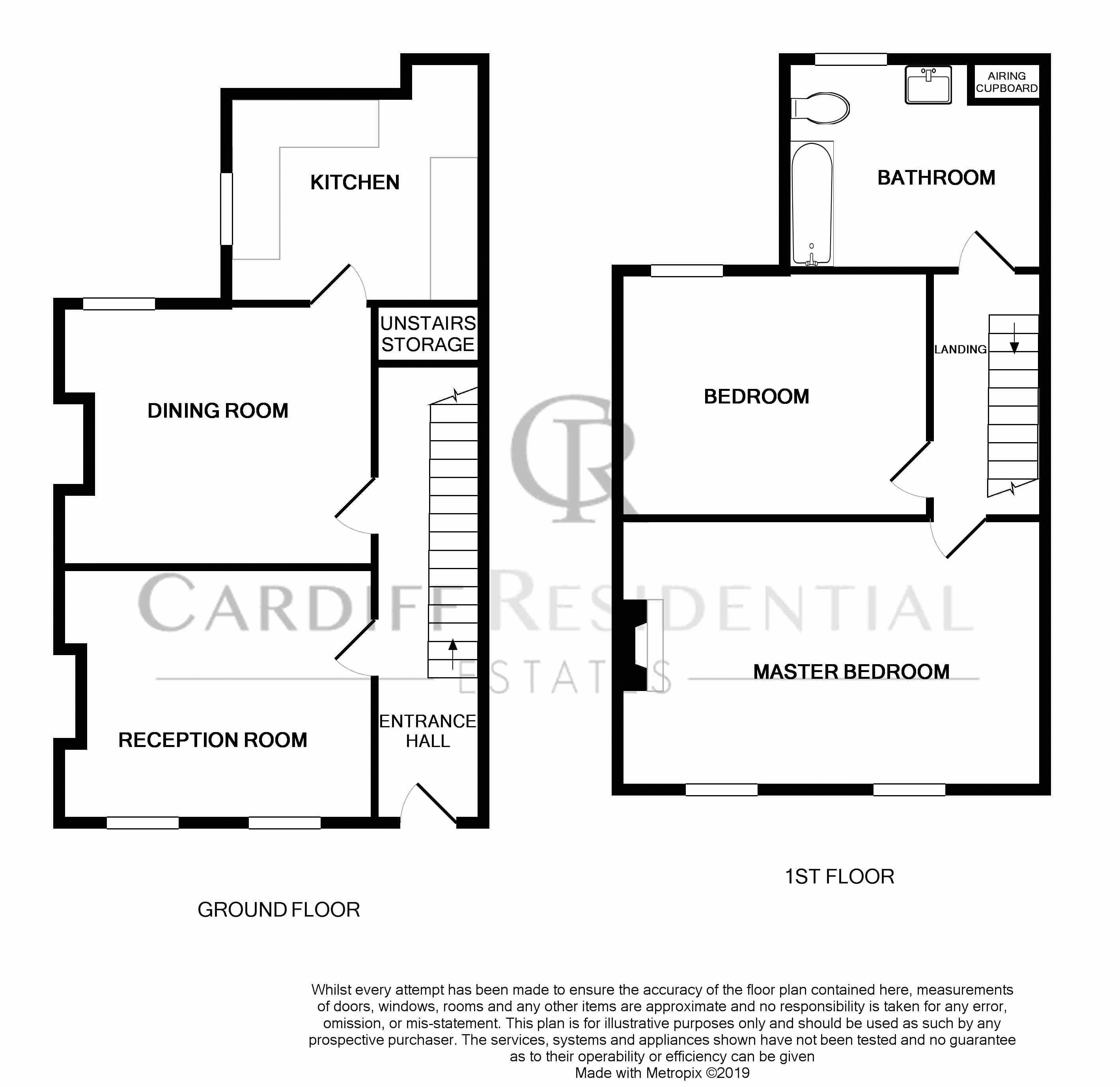 2 Bedrooms Terraced house for sale in Radyr Road, Llandaff North, Cardiff CF14