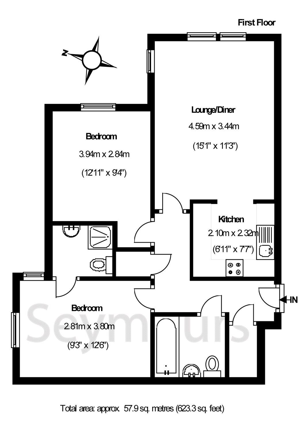 2 Bedrooms Flat to rent in Claremont Avenue, Woking GU22