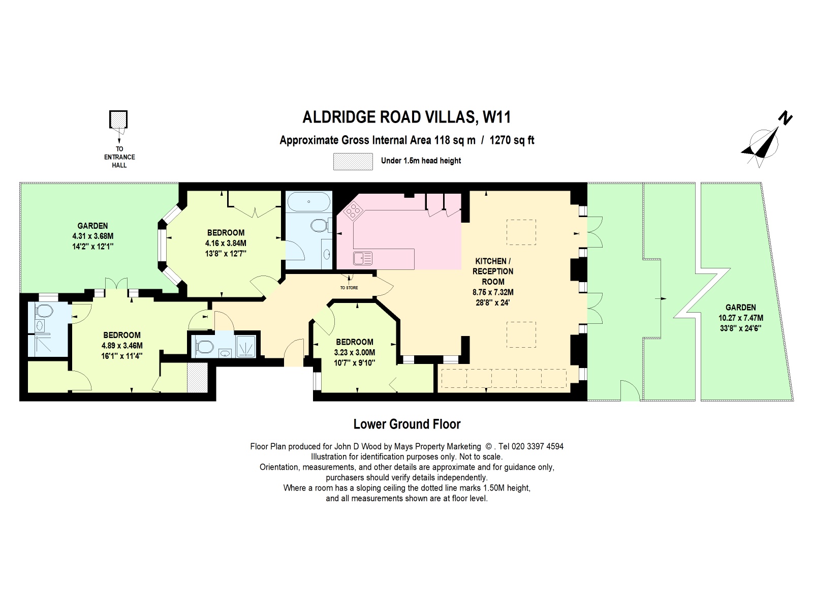 Flat 1, 49, Aldridge Road Villas, London floorplan