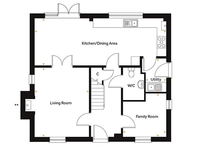 13, Foster Close, Great Yarmouth floorplan