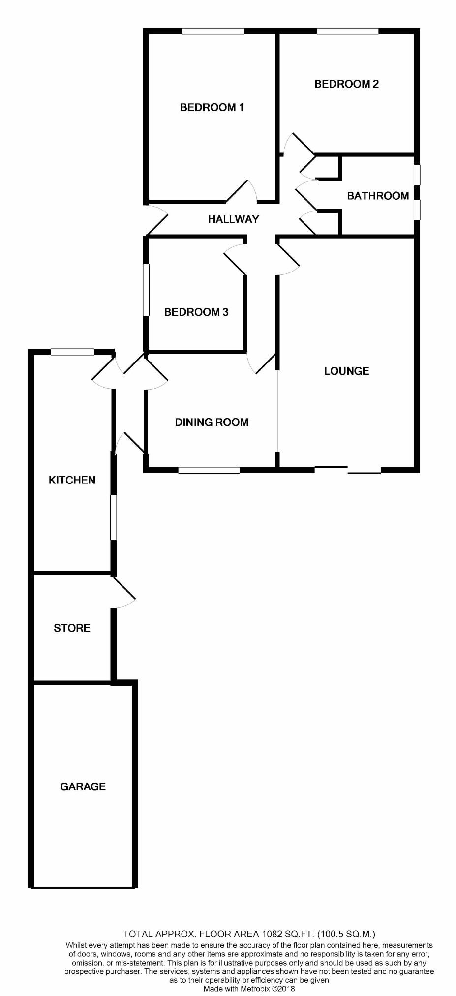 3 Bedrooms Bungalow for sale in The Chase, Cashes Green, Stroud GL5