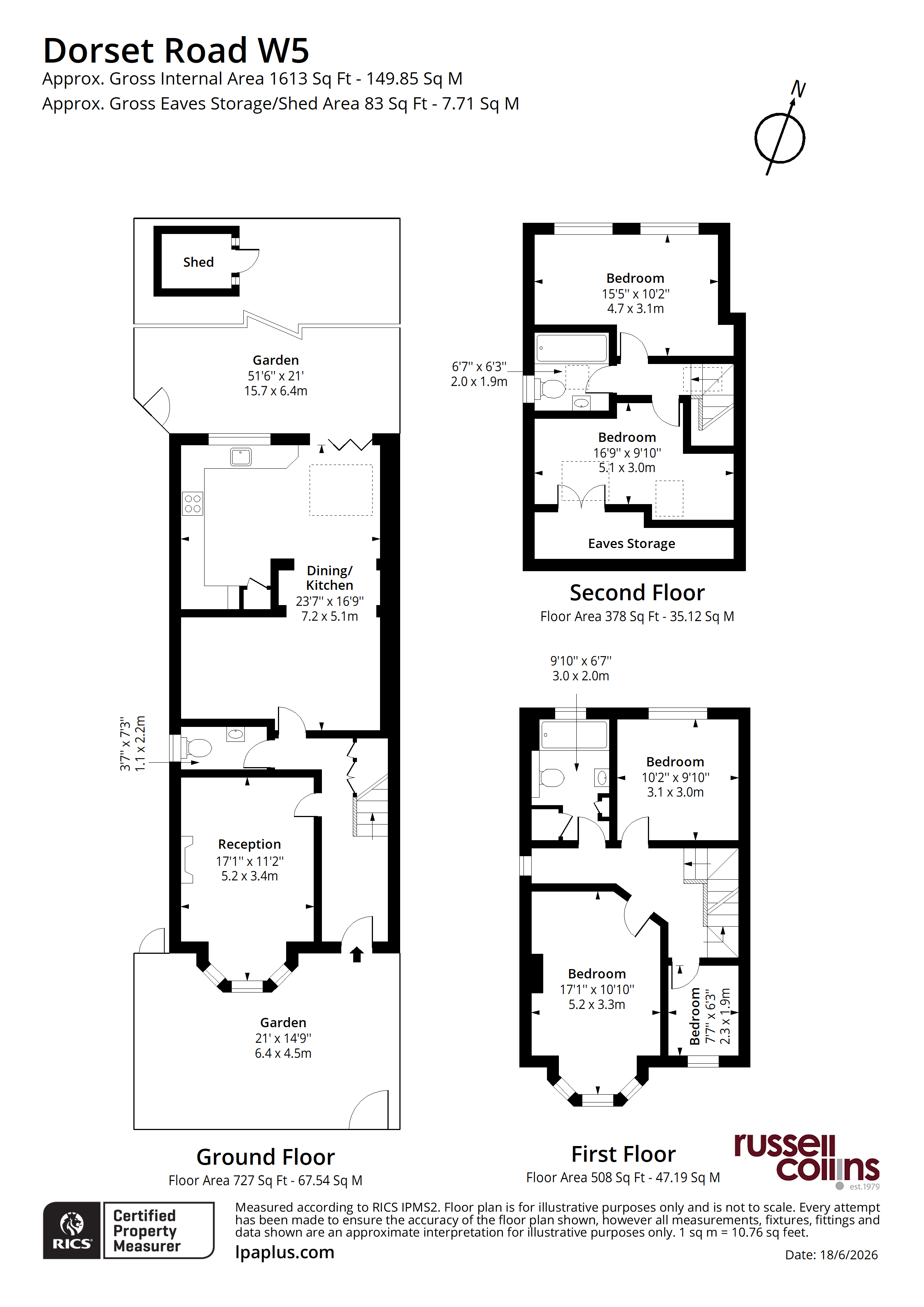 22, Dorset Road, Ealing floorplan