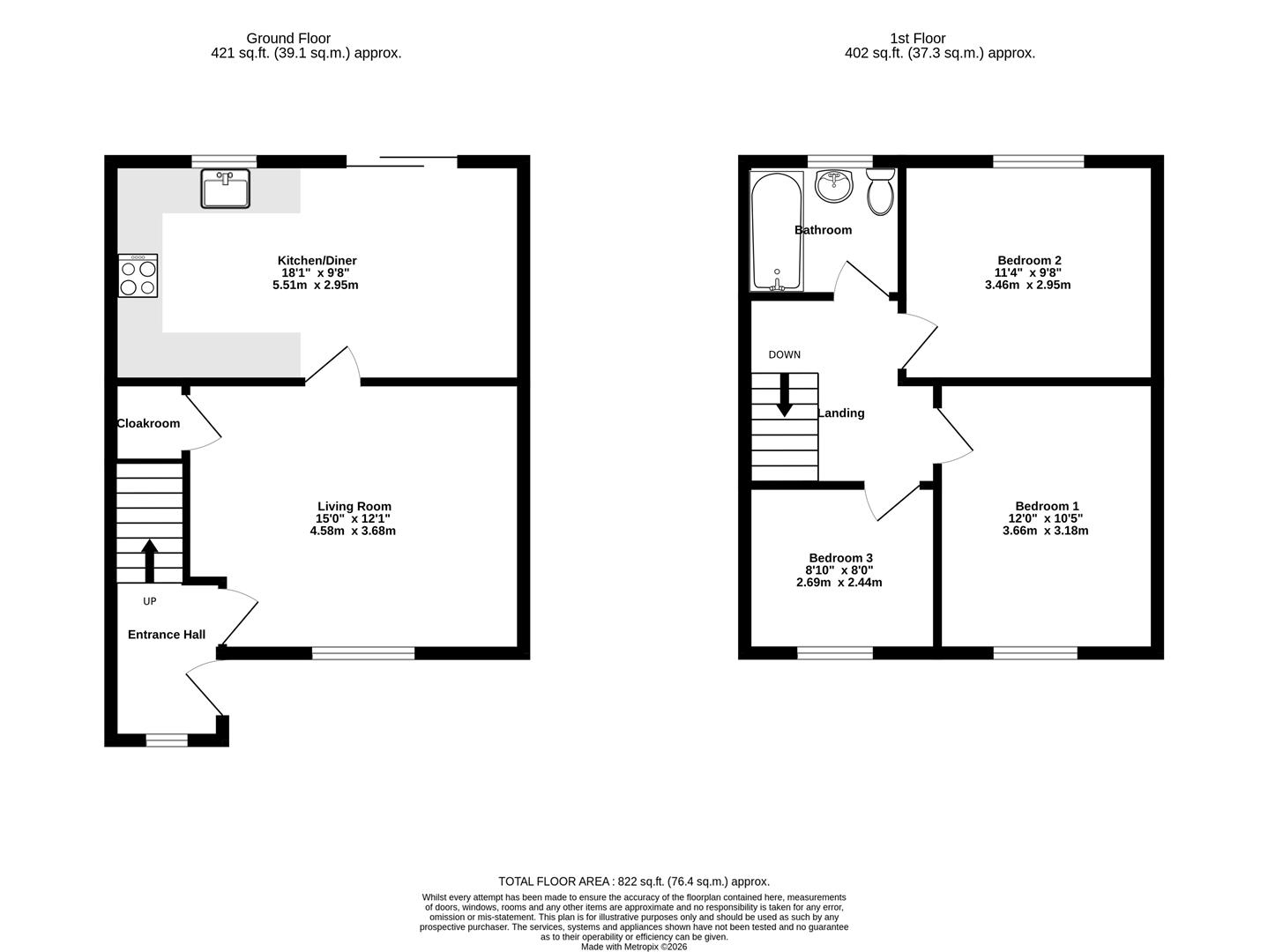 5 Wold Cottages, North Lane, York floorplan