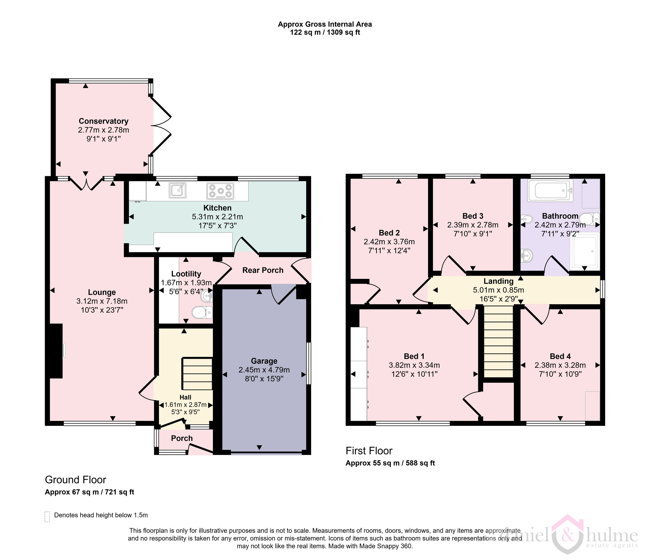 11 High View Road, Leek floorplan