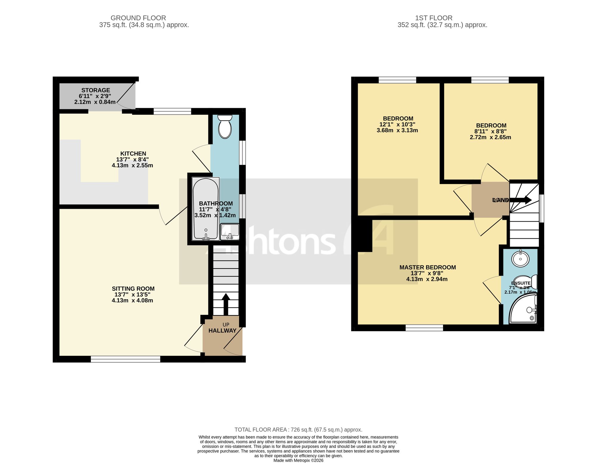130 Northway, Warrington floorplan