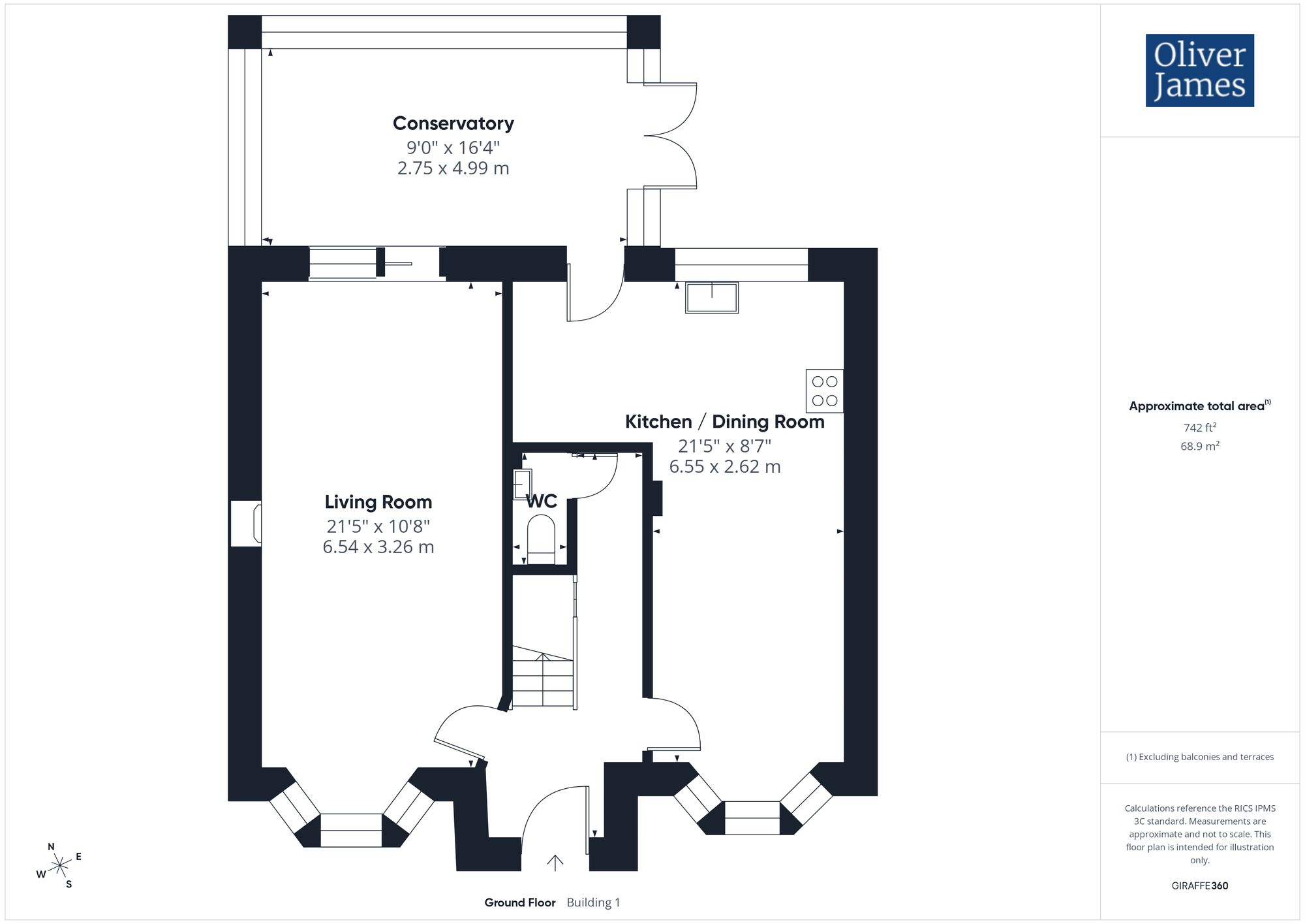 22, The Paddock, Alconbury, Cambridgeshire. floorplan