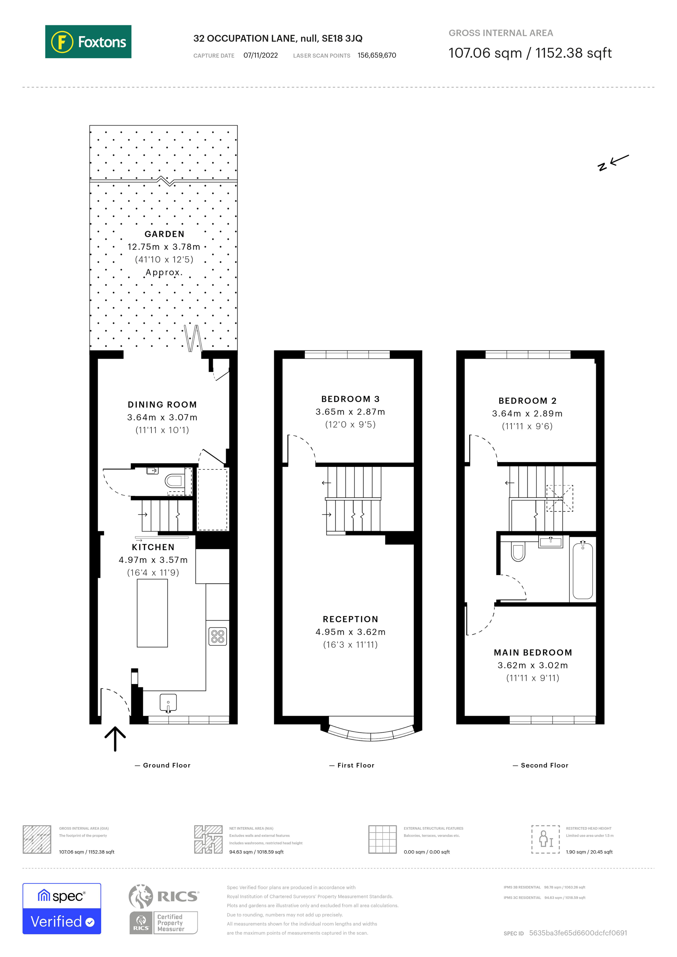 Occupation Lane, Shooters Hill, London SE18, 3 bedroom terraced house