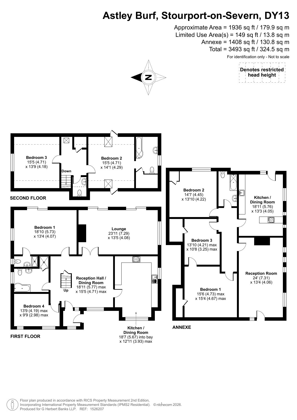 Rose Waters Cottage, Astley Burf, Stourport-on-Severn floorplan