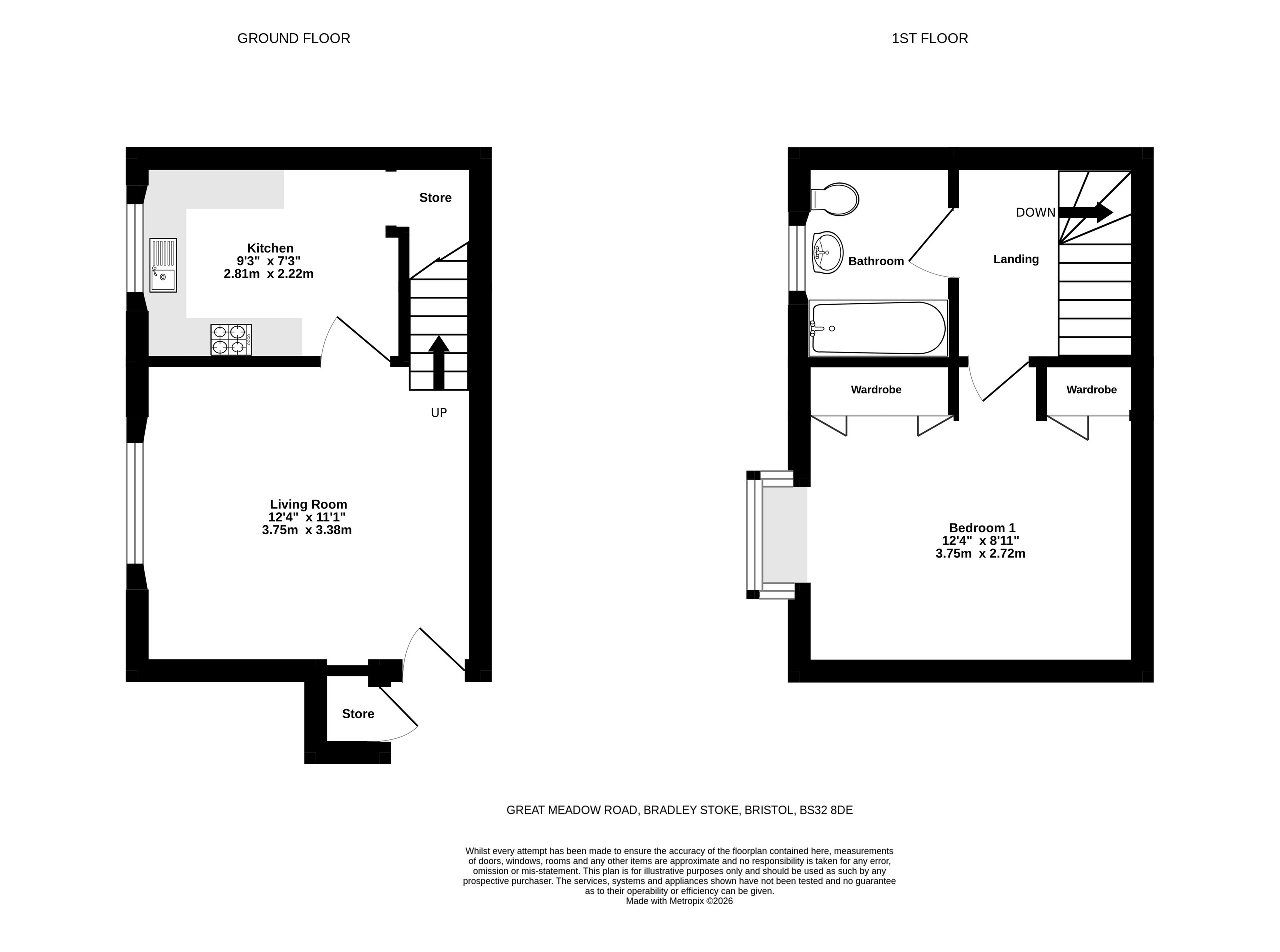 93 Great Meadow Road, Bristol floorplan
