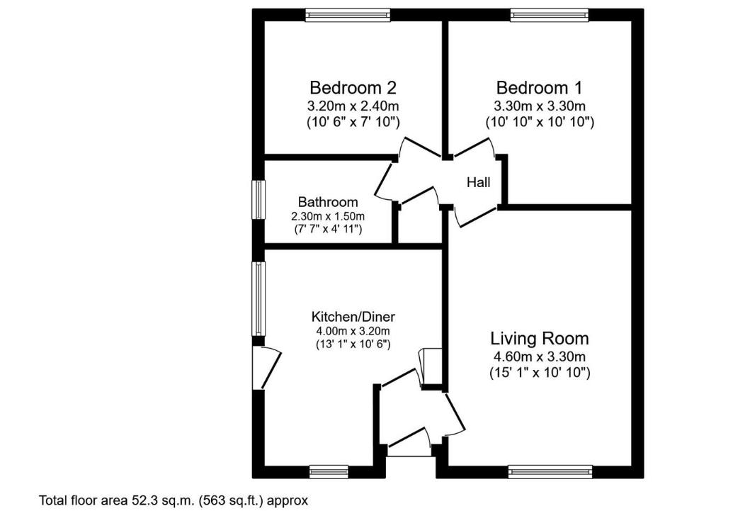 26, Monkmoor Road, Oswestry floorplan