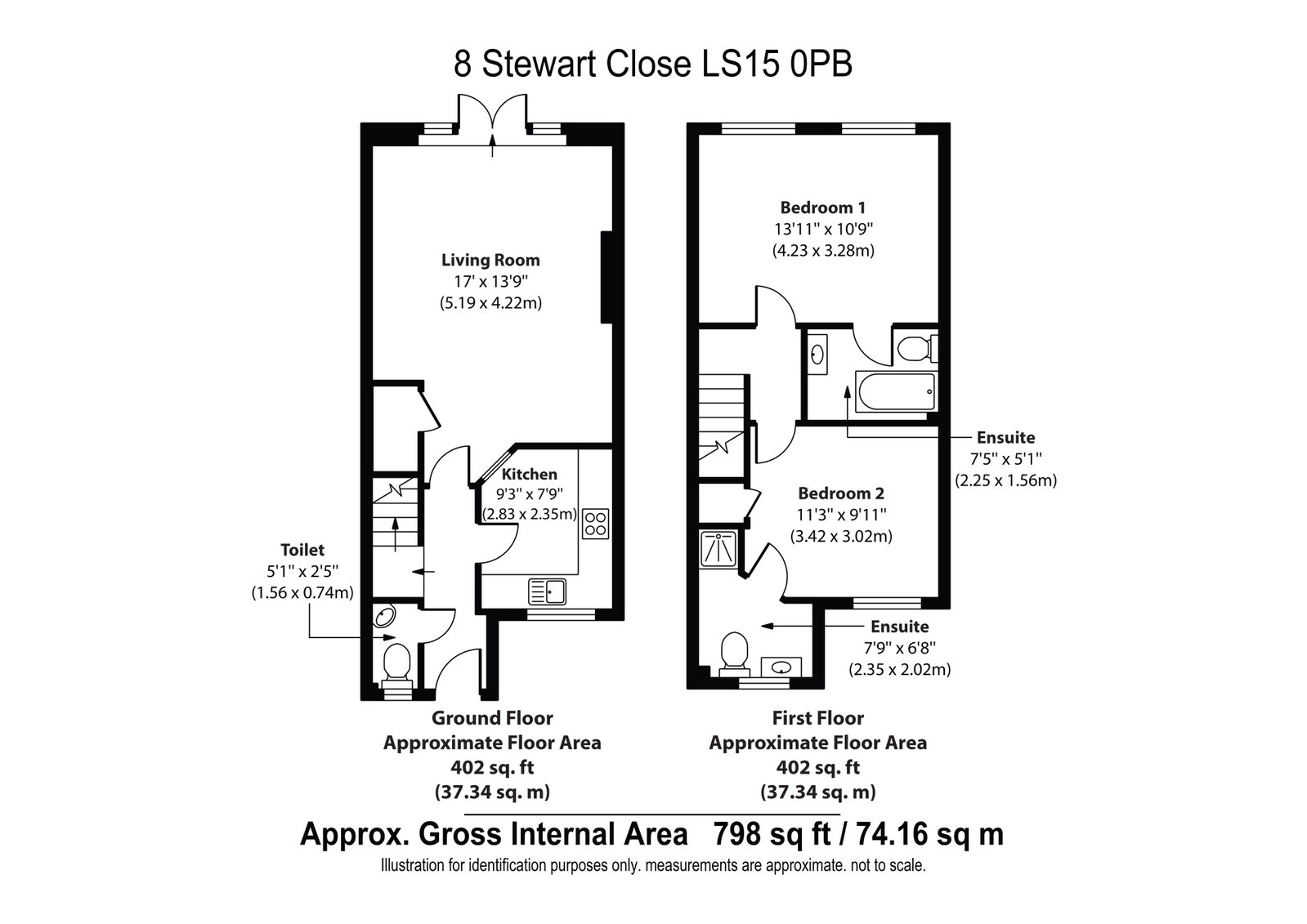 Stewart Close, Leeds floorplan