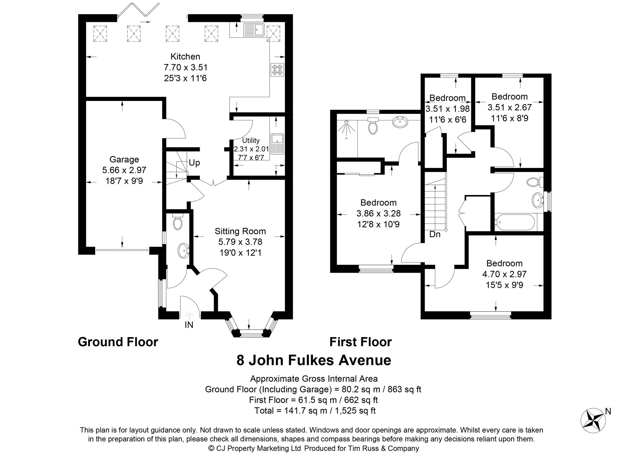 8 John Fulkes Avenue, Thame floorplan