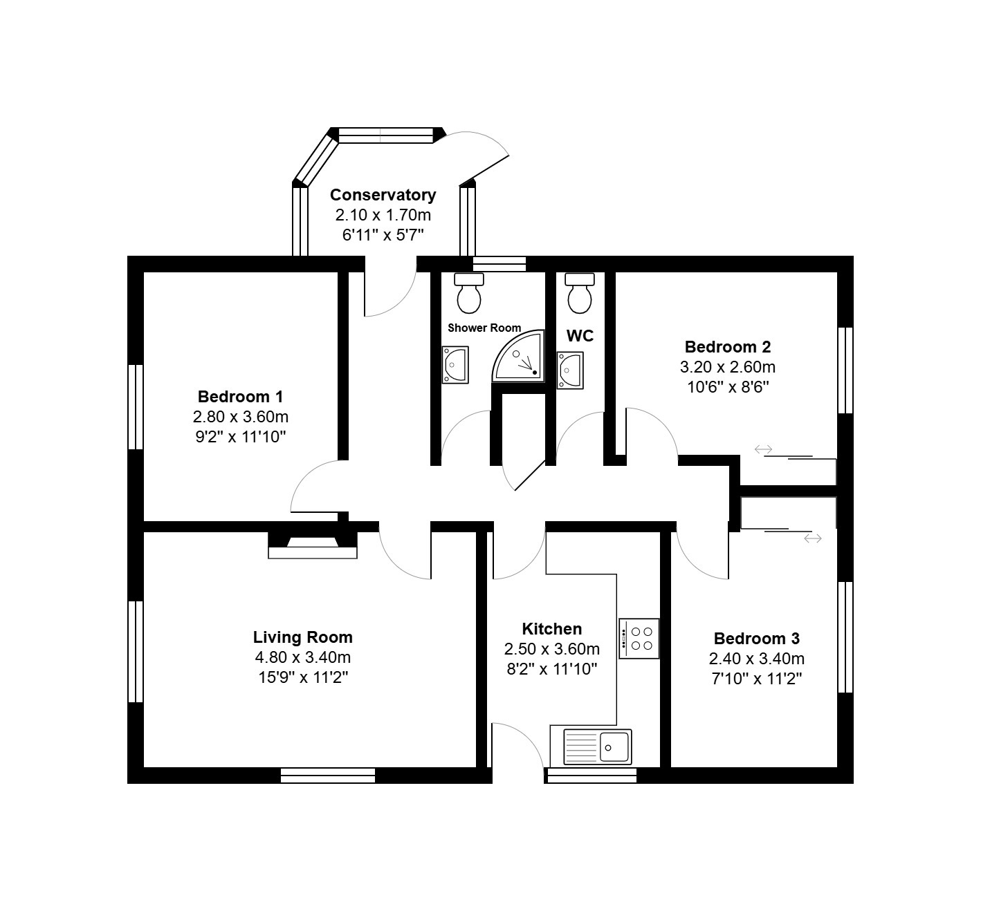 16, Fairfield Close, Norwich floorplan