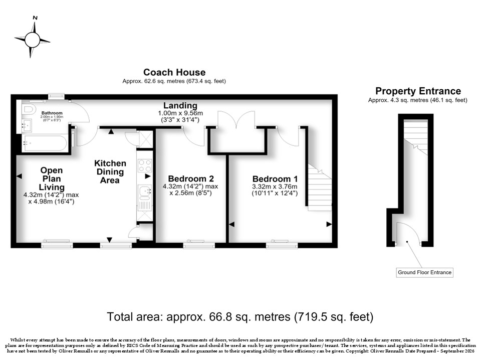 Lansbury Road - 2 Bedrooms, Newton Leys, Bletchley floorplan