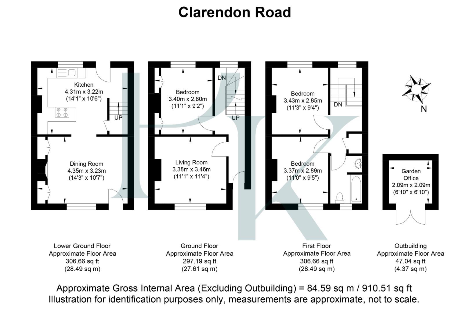 86, Clarendon Road, Hove floorplan