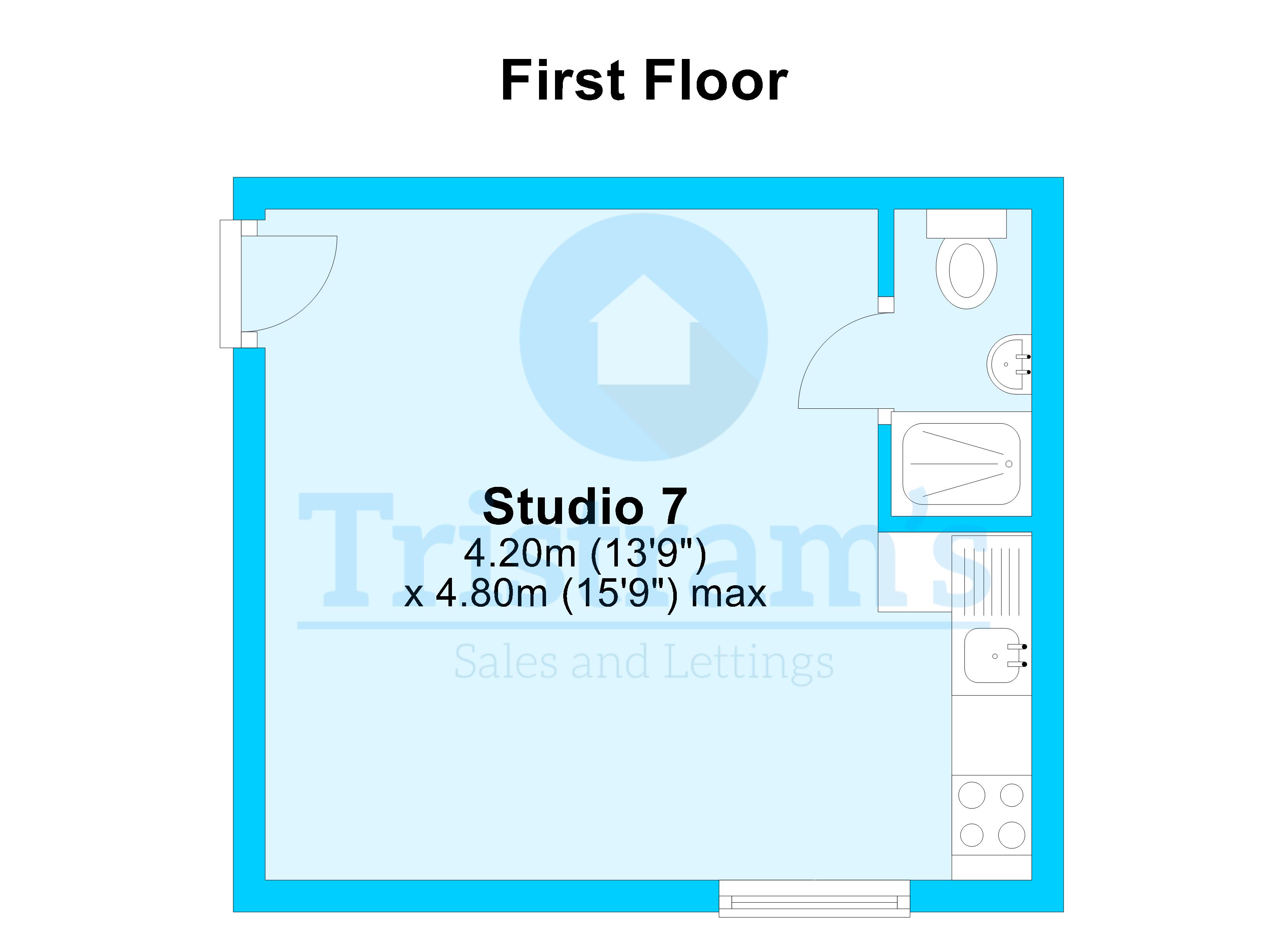 Studio 4, 1a, Bulwer Road, Nottingham floorplan