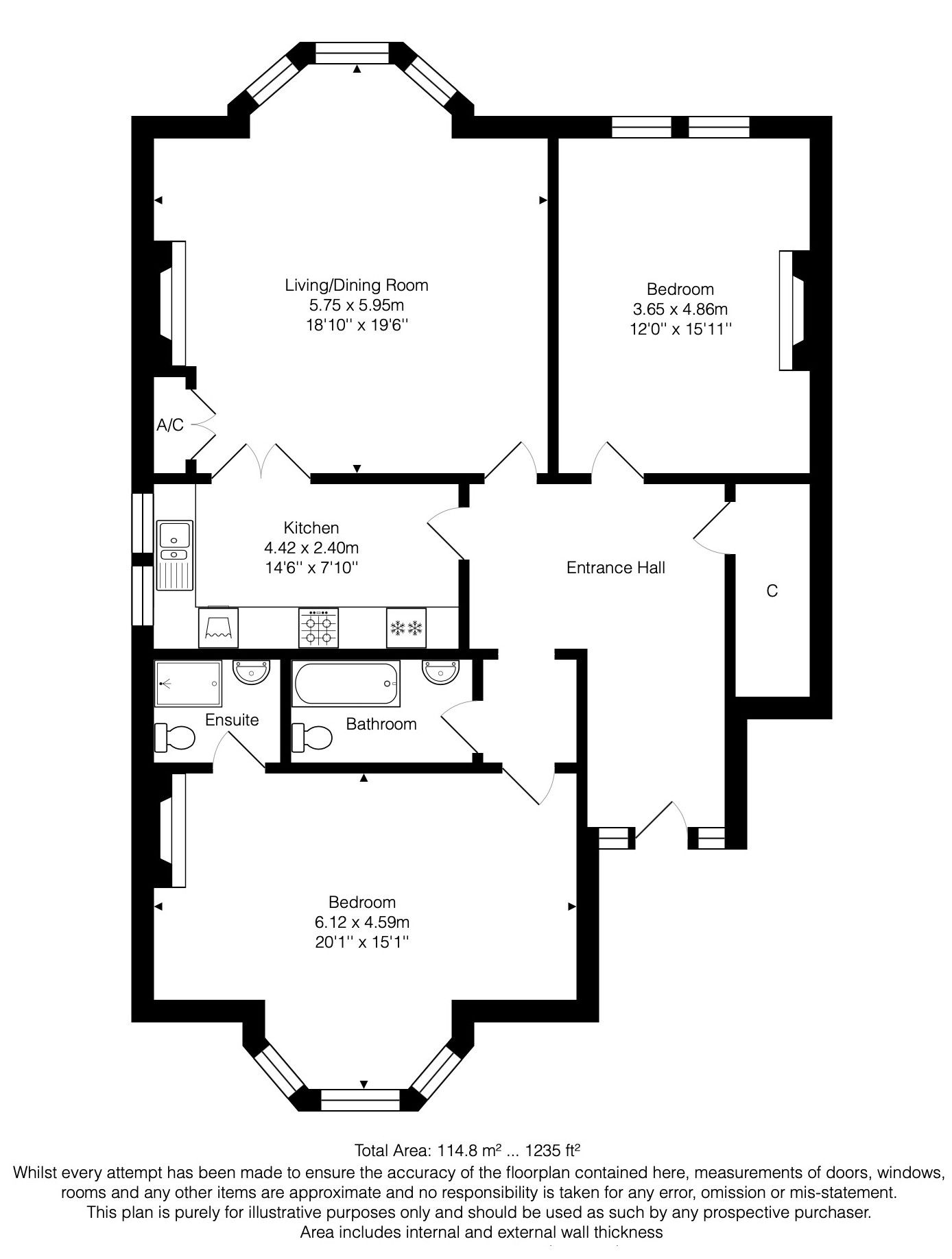 Flat 2, 153, Newbridge Hill, Bath floorplan