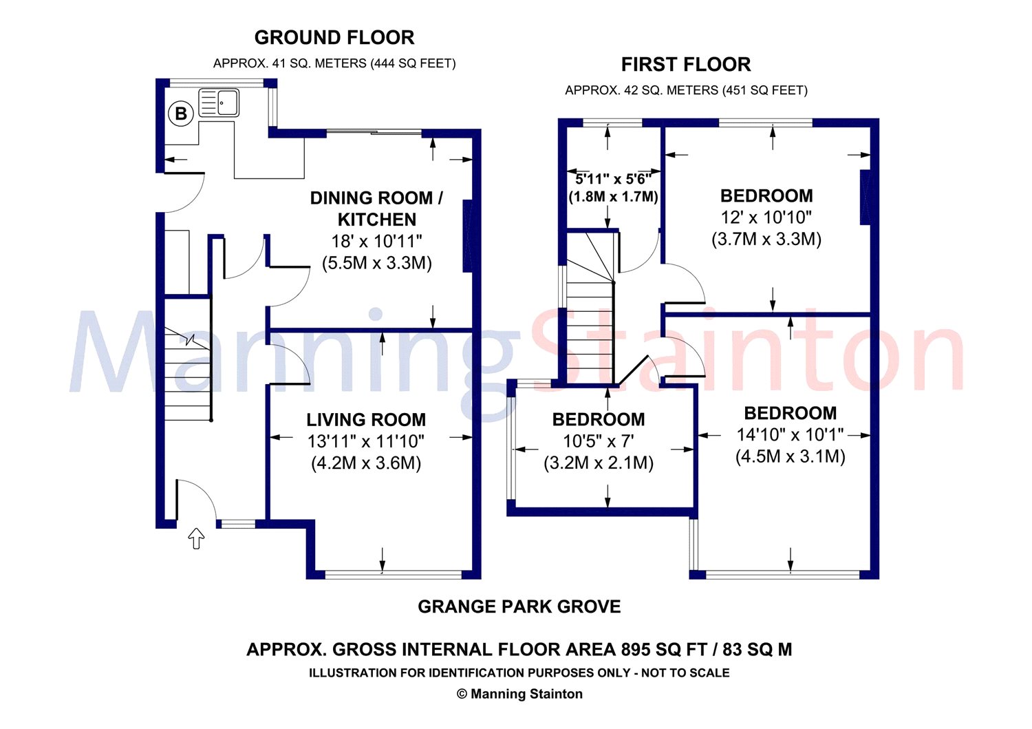 3 Bedrooms Semi-detached house for sale in Grange Park Grove, Leeds, West Yorkshire LS8