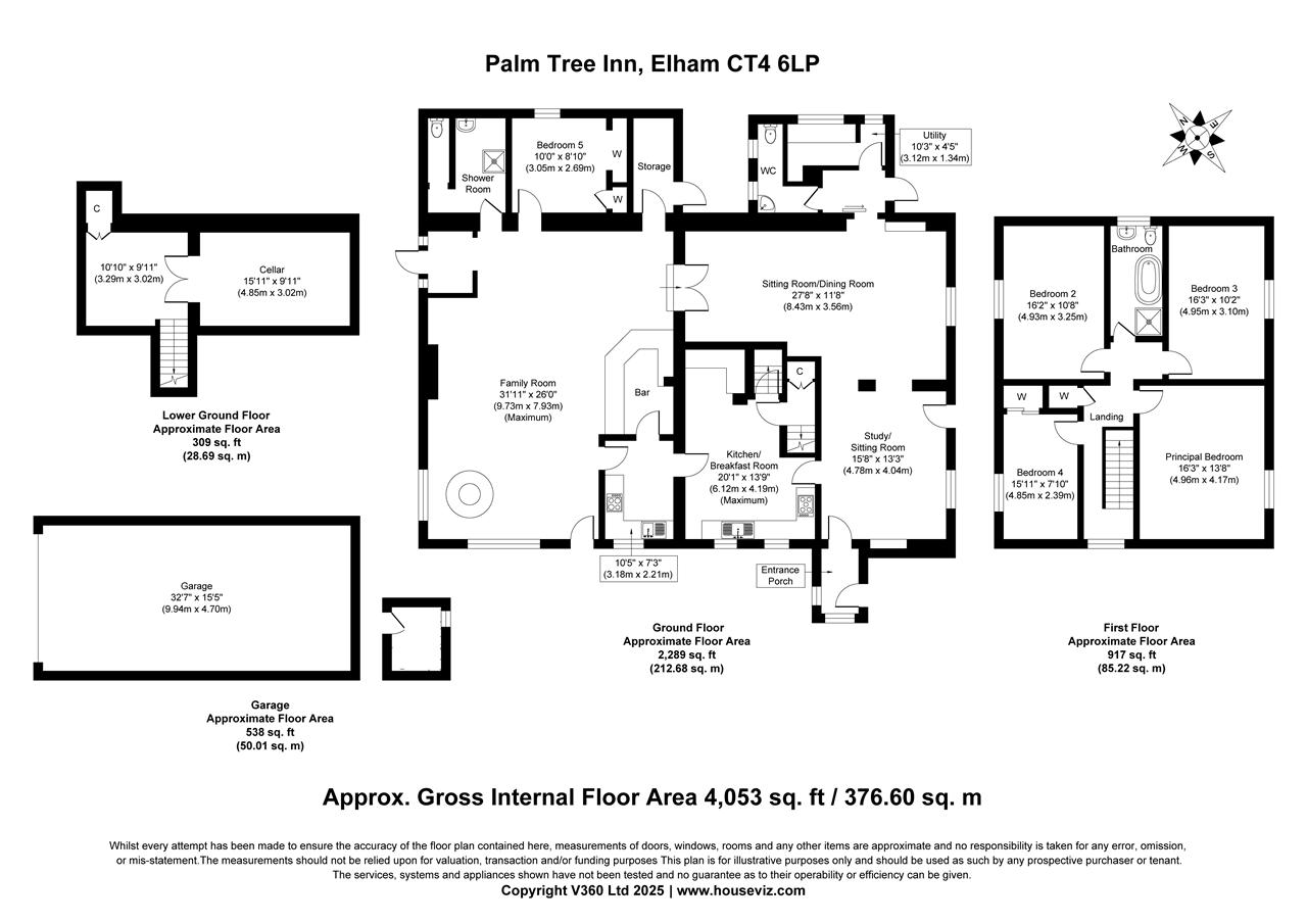 Palm Tree Inn, Elham floorplan