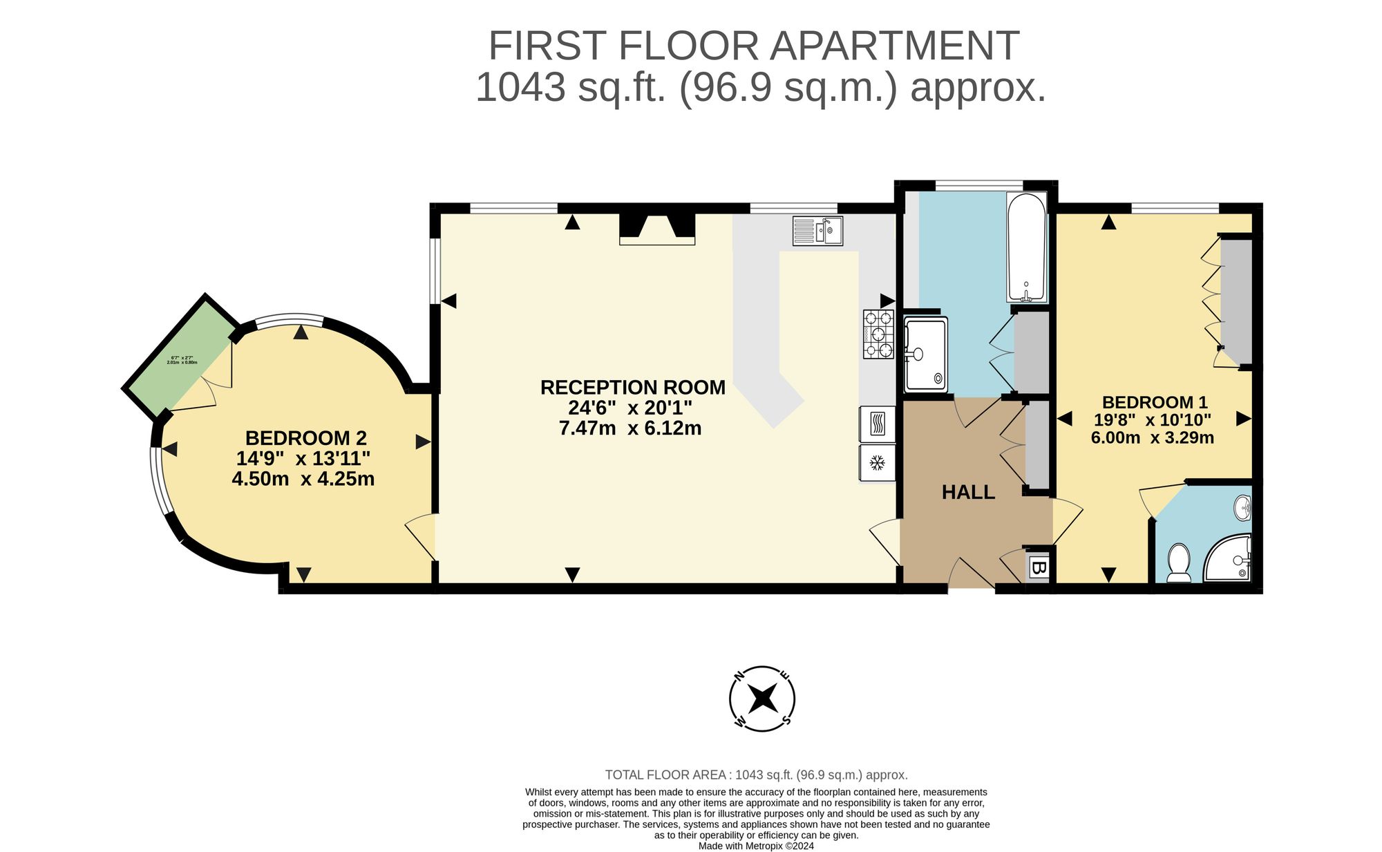 8 The Old Town Hall Babbacombe Road, Torquay floorplan