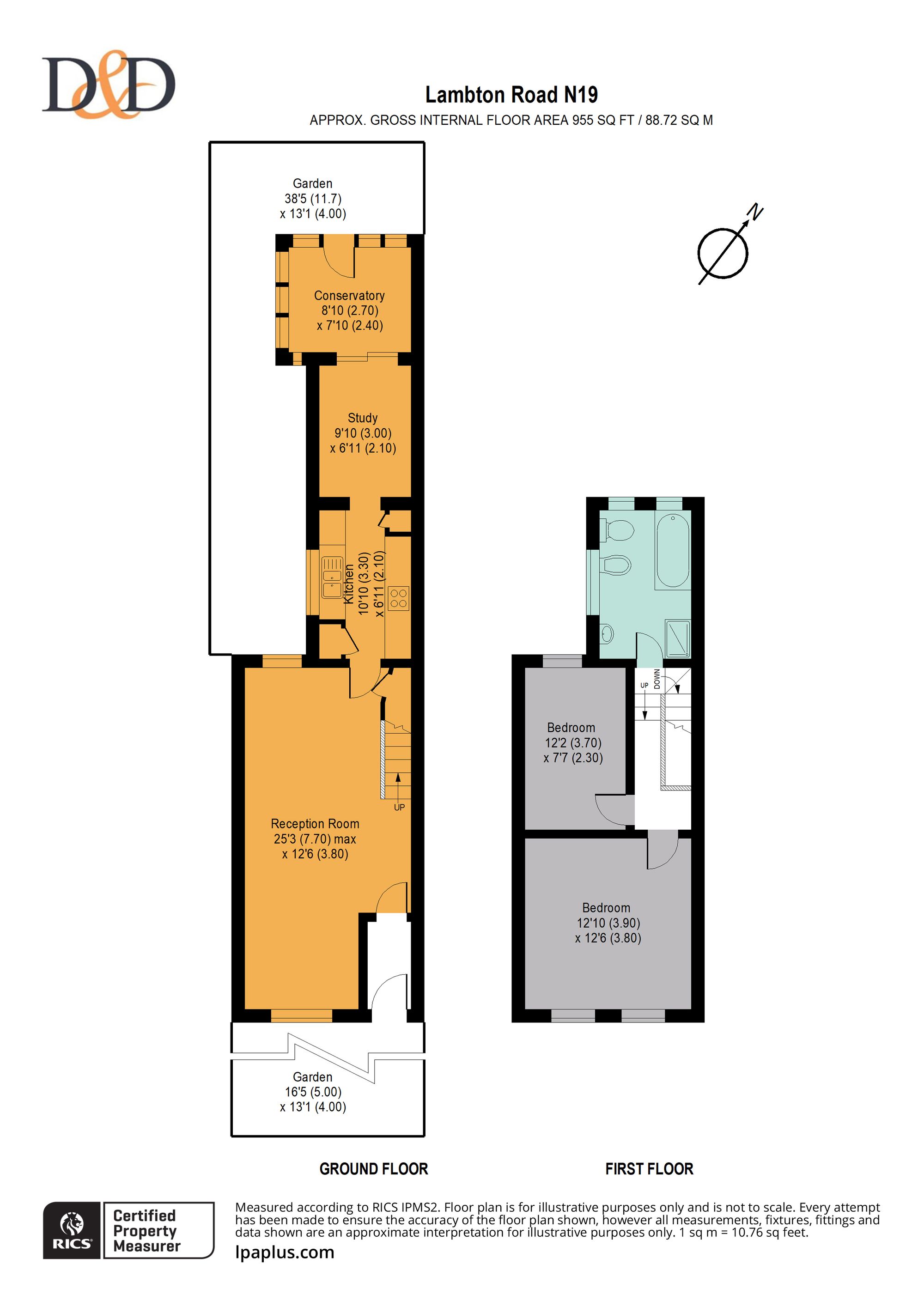 5 Lambton Road, London floorplan