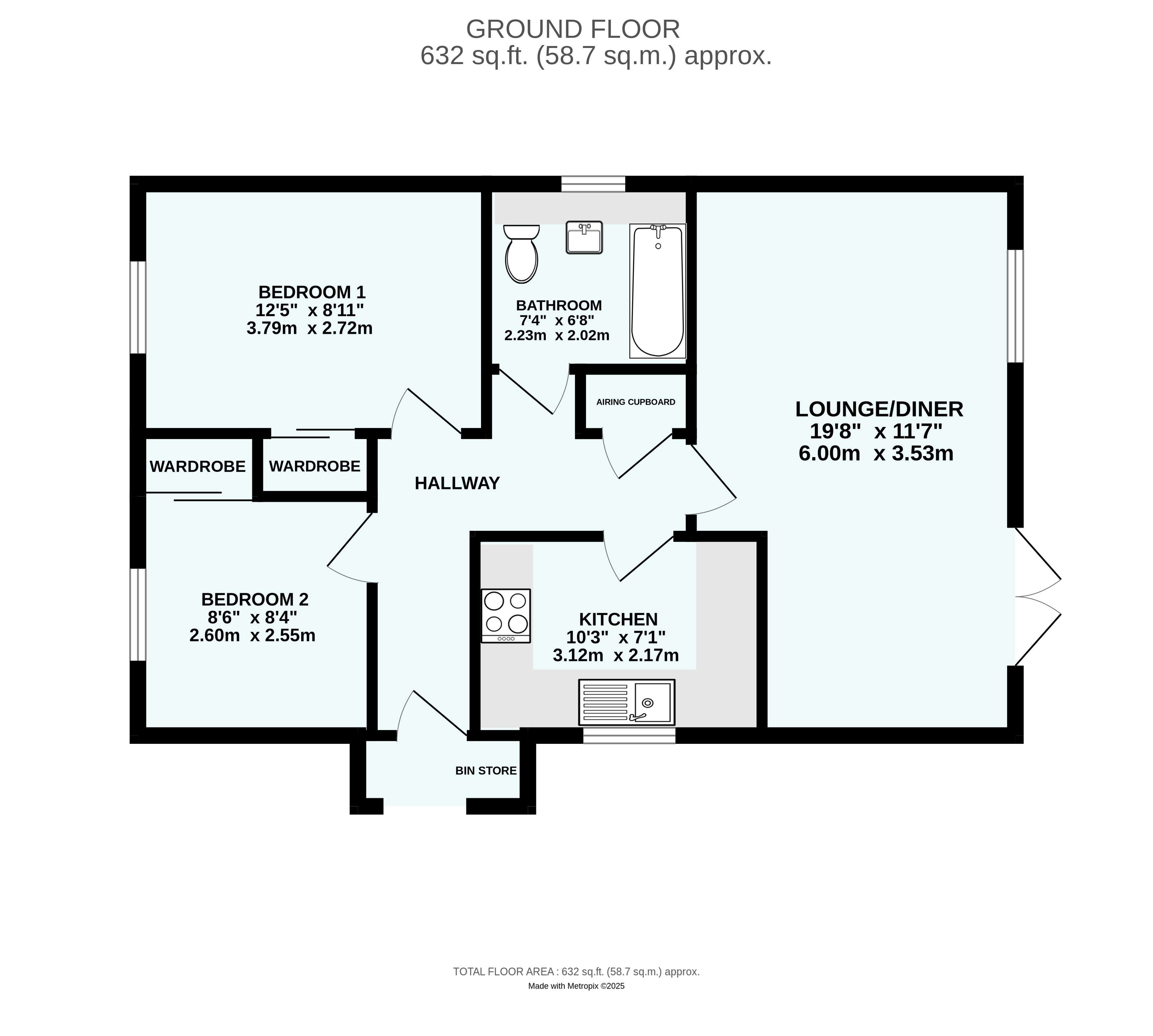 1, Gwel Tregennow, Cornwall floorplan